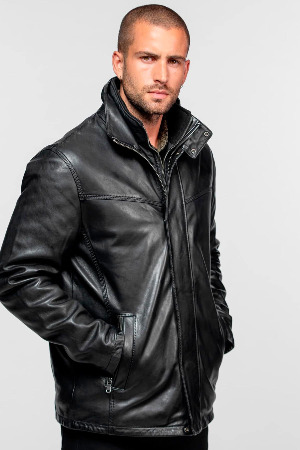 Veste Homme Daytona DARWIN IC LAMB ZENITH BLACK — vue 5