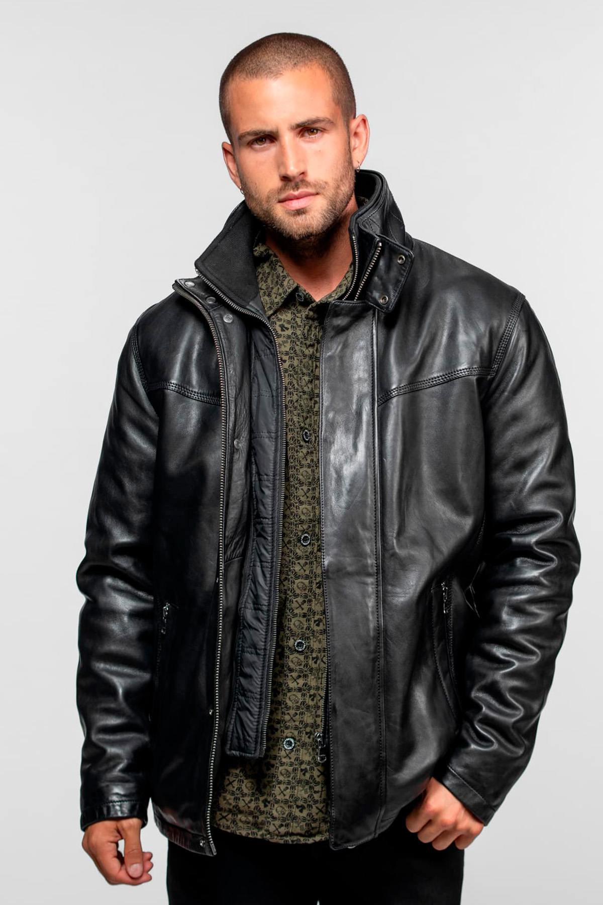 Veste Homme Daytona DARWIN IC LAMB ZENITH BLACK — vue 1