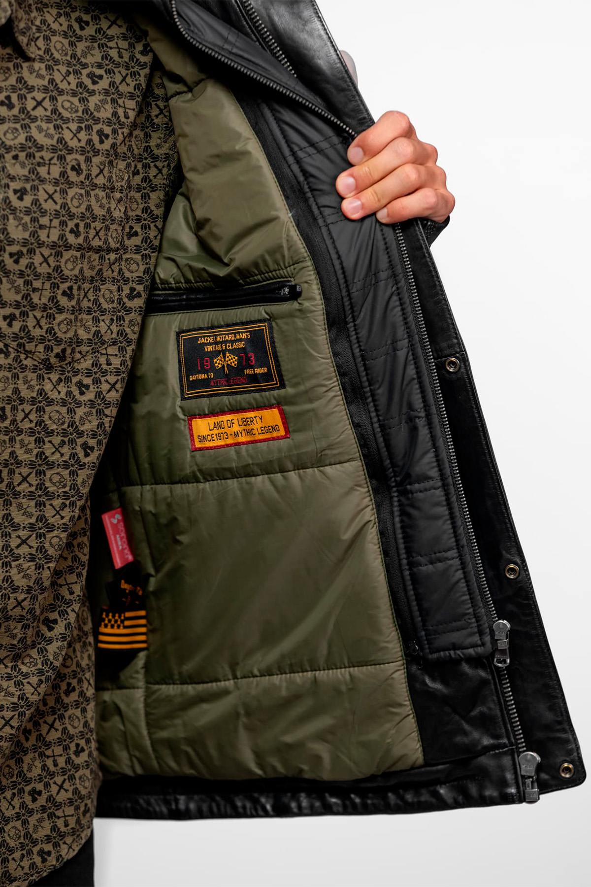 Veste Homme Daytona DARWIN IC LAMB ZENITH BLACK — vue 7