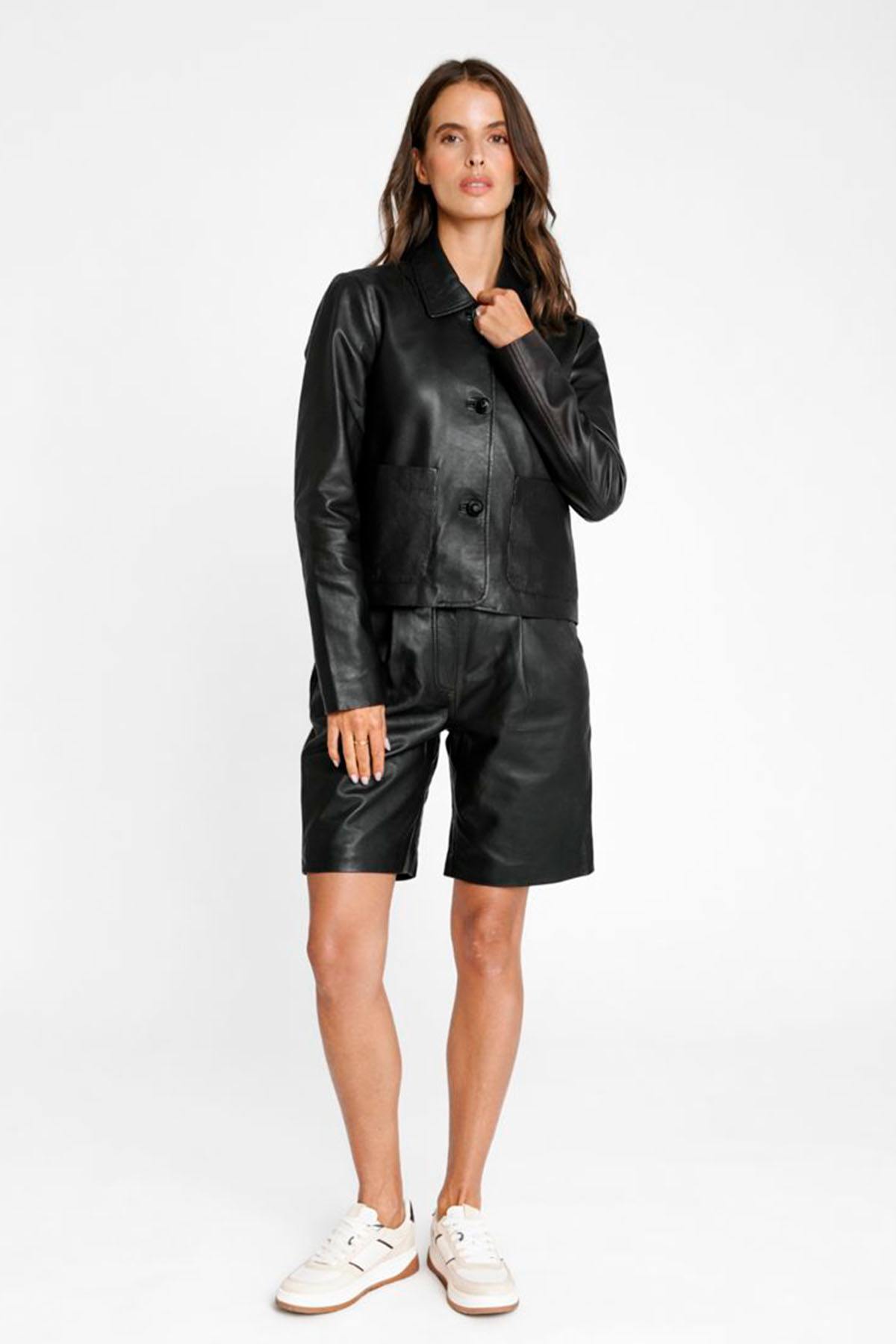 Chaqueta Mujeres Serge Pariente ELINA BLACK — vista 3