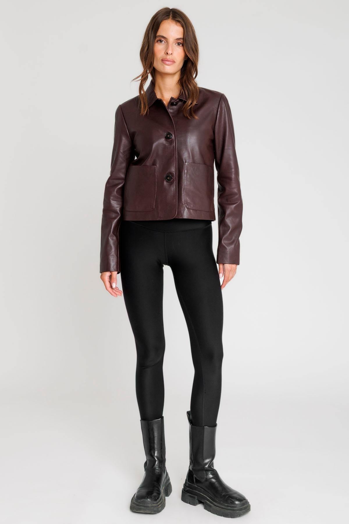 Chaqueta Mujeres Serge Pariente ELINA DARK WINE — vista 3