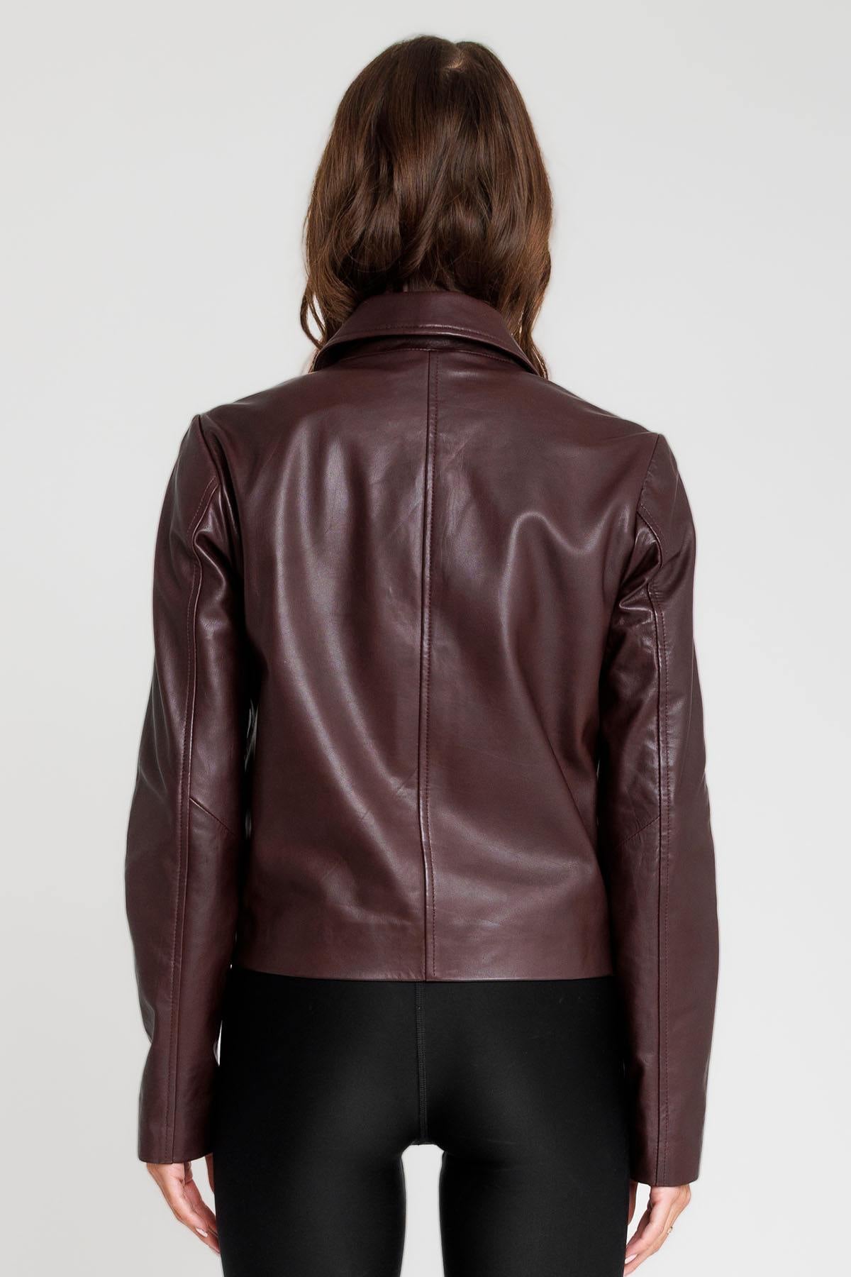 Chaqueta Mujeres Serge Pariente ELINA DARK WINE — vista 2