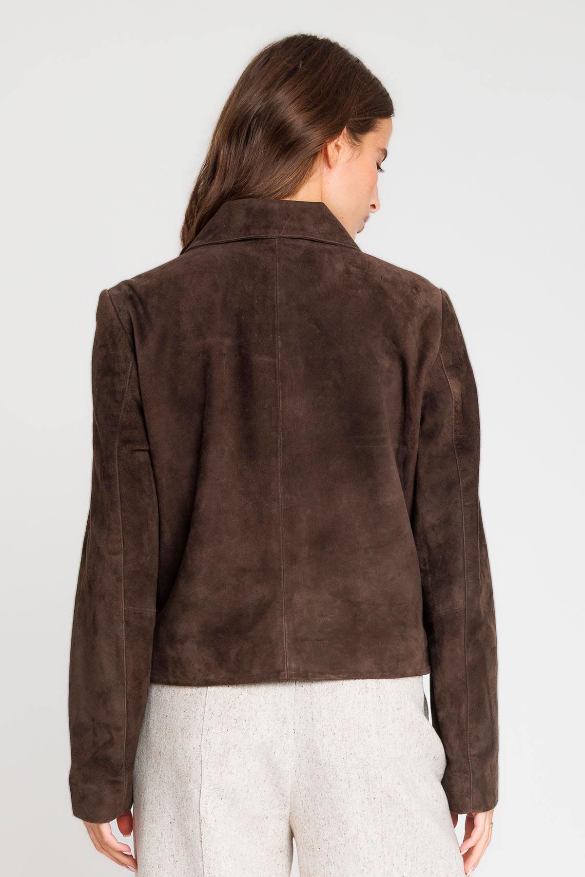 Damen Jacke Serge Pariente ROMA DARK BROWN — Ansicht 3