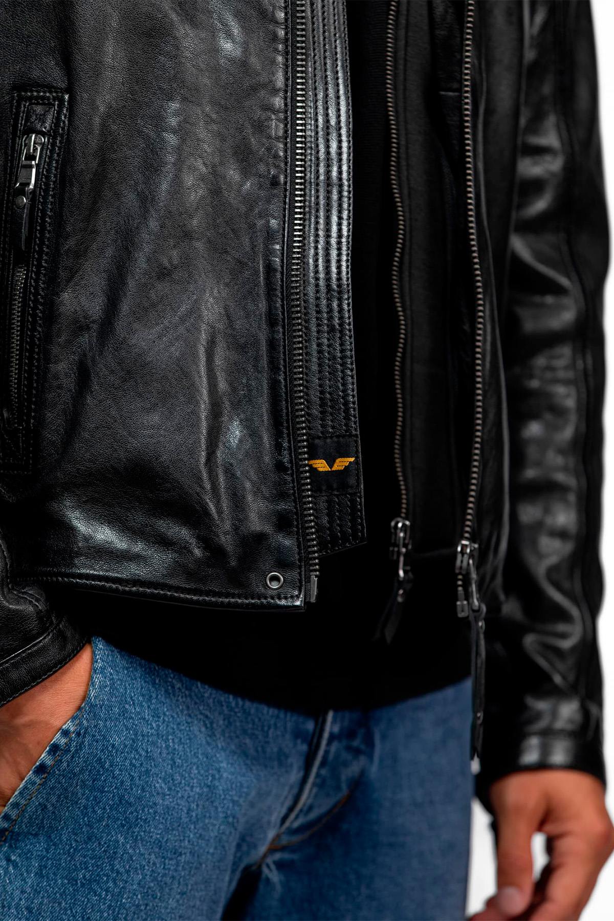 Chaqueta Hombre Daytona DODDS HOOD LAMB VITA BLACK — vista 5