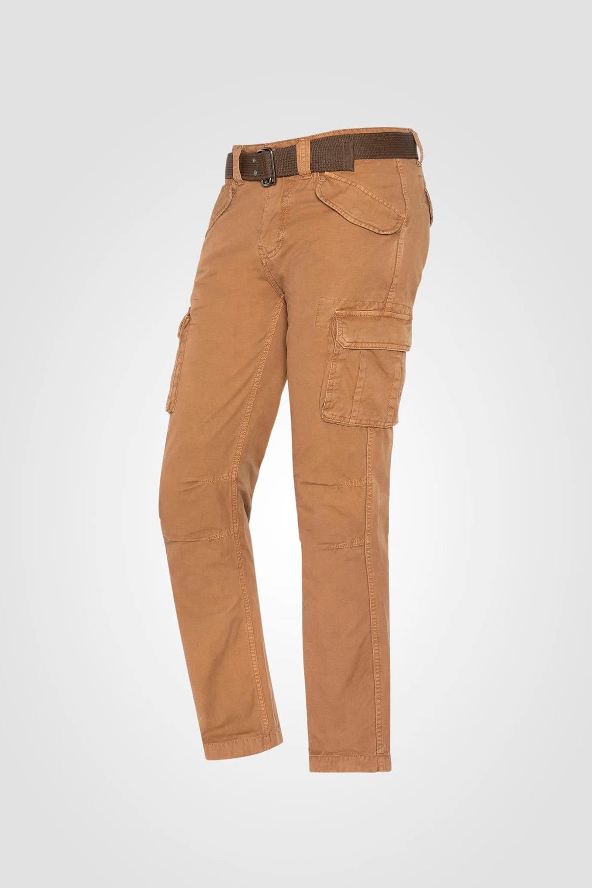 Pantalon Hombre Schott TRBATLE70PK2 CAMEL — vista 1