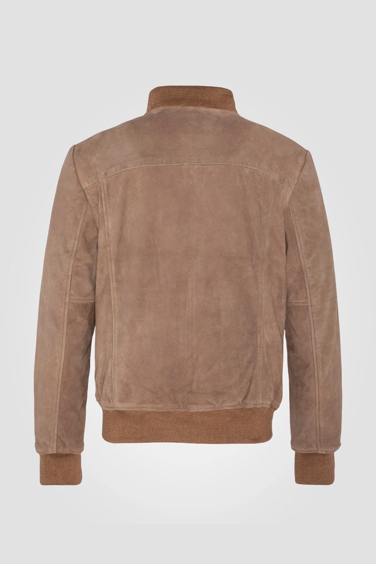 Giacche Uomo Schott LC300 DARK BEIGE — vista 9