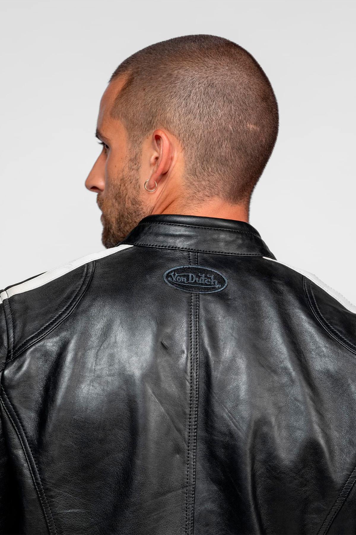 Giacche Uomo Von Dutch ROAD VON SHEEP ATLAS VEG BLACK/BLACK — vista 4