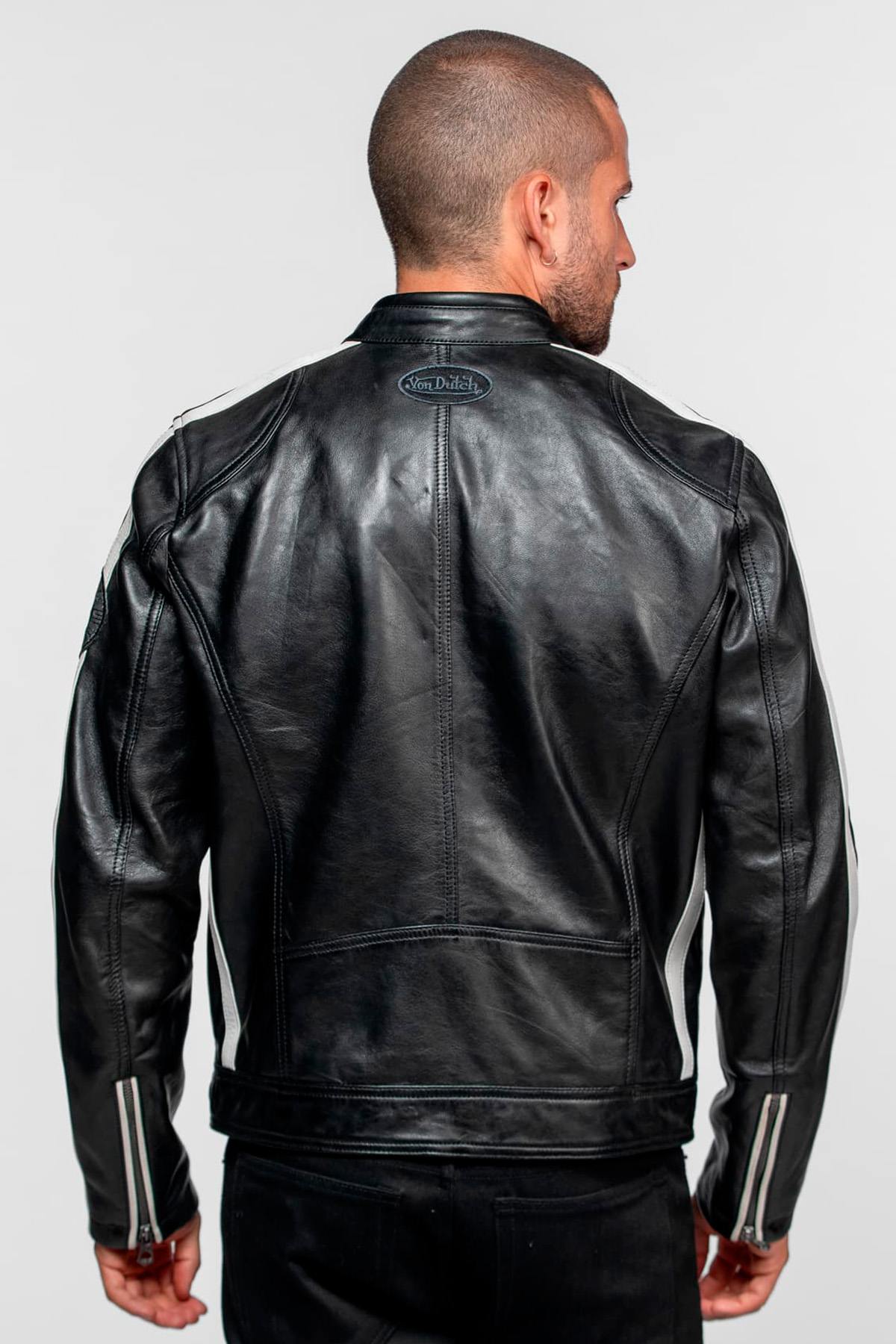 Giacche Uomo Von Dutch ROAD VON SHEEP ATLAS VEG BLACK/BLACK — vista 3