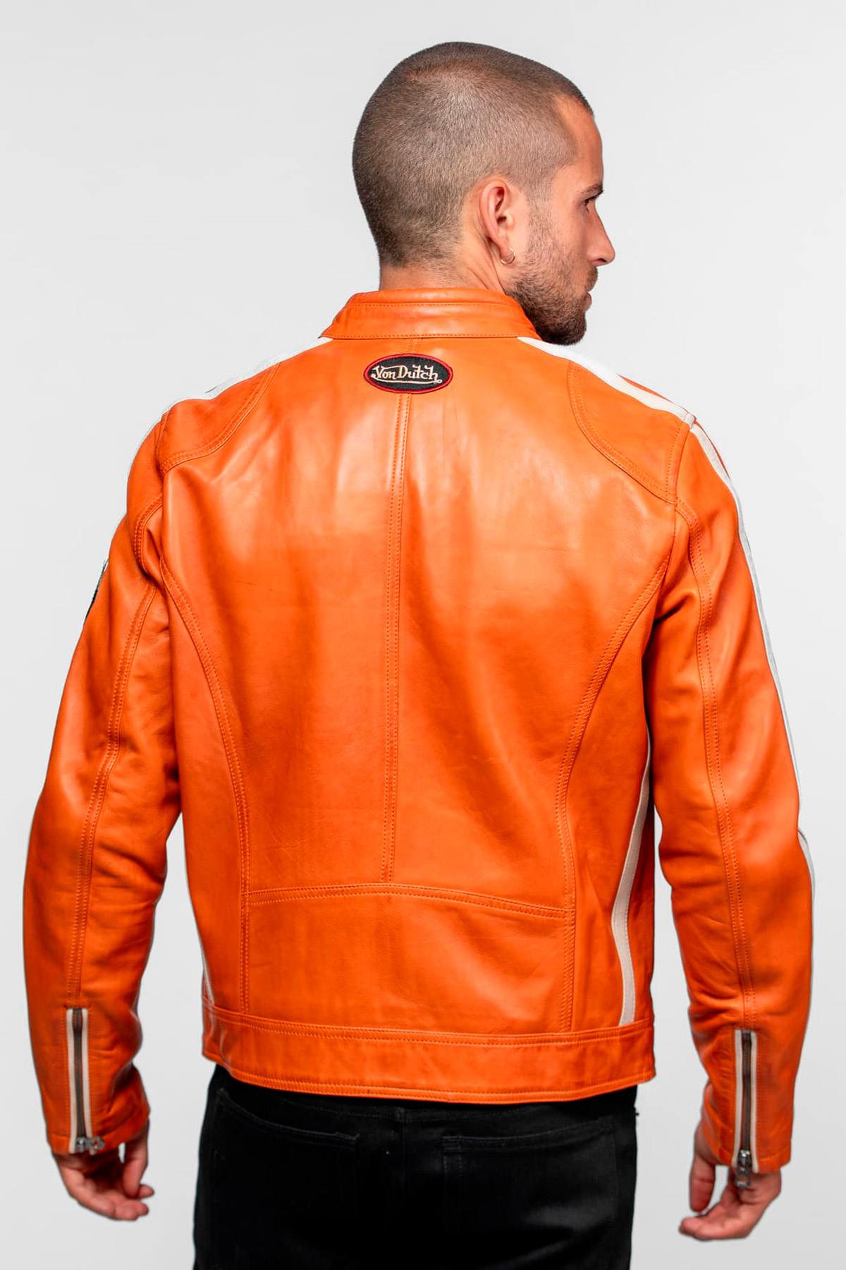 Giacche Uomo Von Dutch ROAD VON SHEEP ATLAS VEG BURNT ORANGE — vista 2