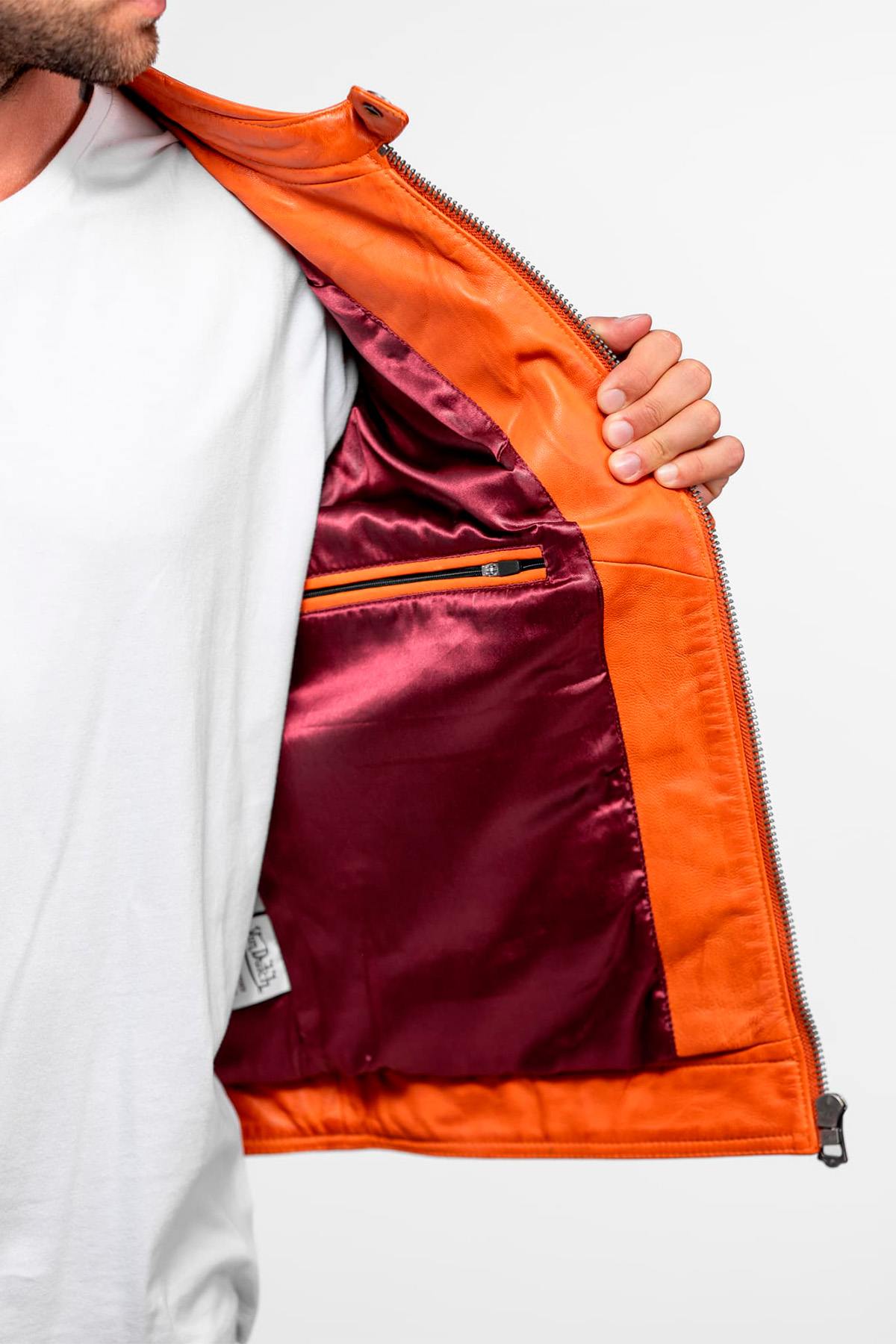 Giacche Uomo Von Dutch ROAD VON SHEEP ATLAS VEG BURNT ORANGE — vista 8