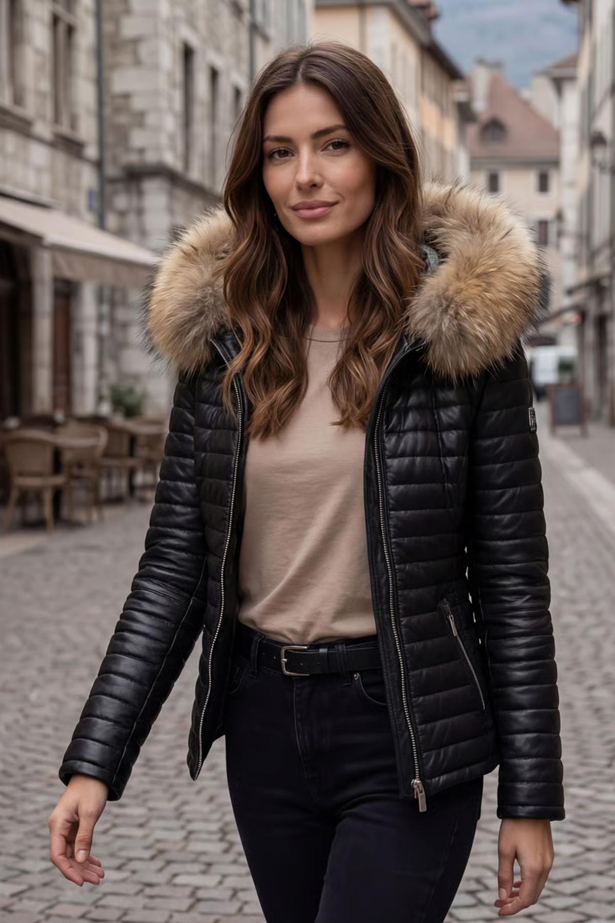 Damen Mantel Oakwood MANDY NOIR NATUREL — Ansicht 1