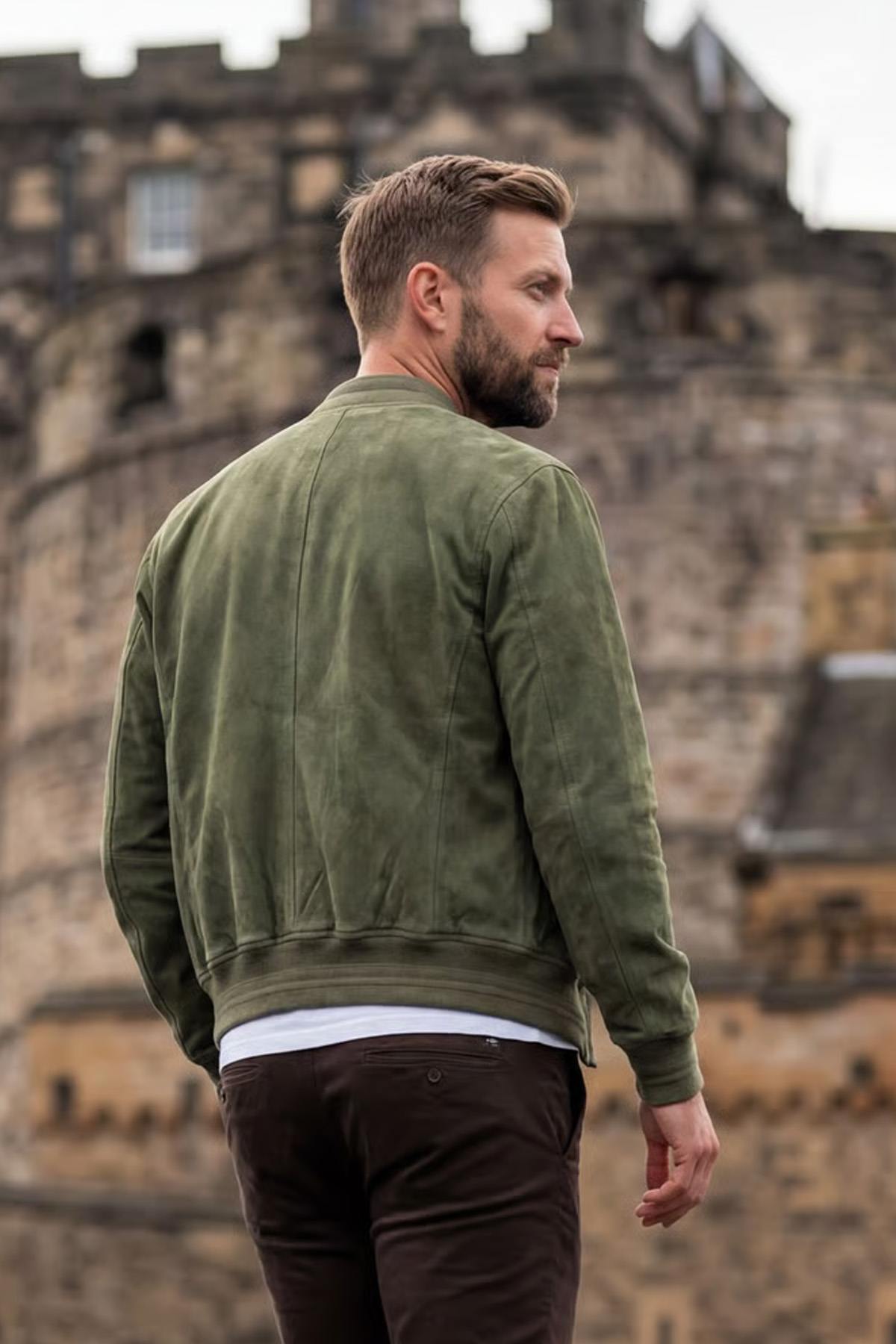 Chaqueta Hombre Daytona GILA GOAT SUEDE KELP — vista 2