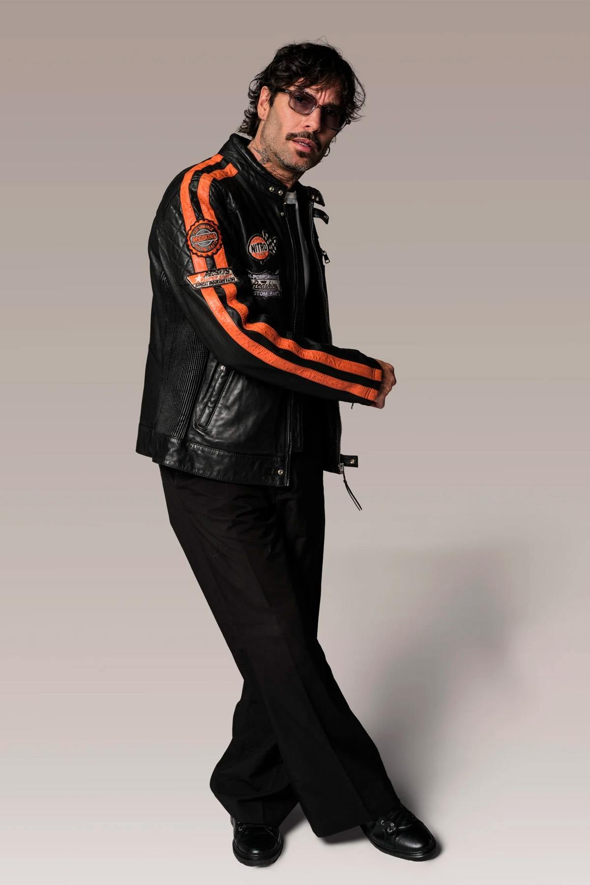 Herren Jacke Redskins RIPPER CALISTA BLACK ORANGE — Ansicht 6