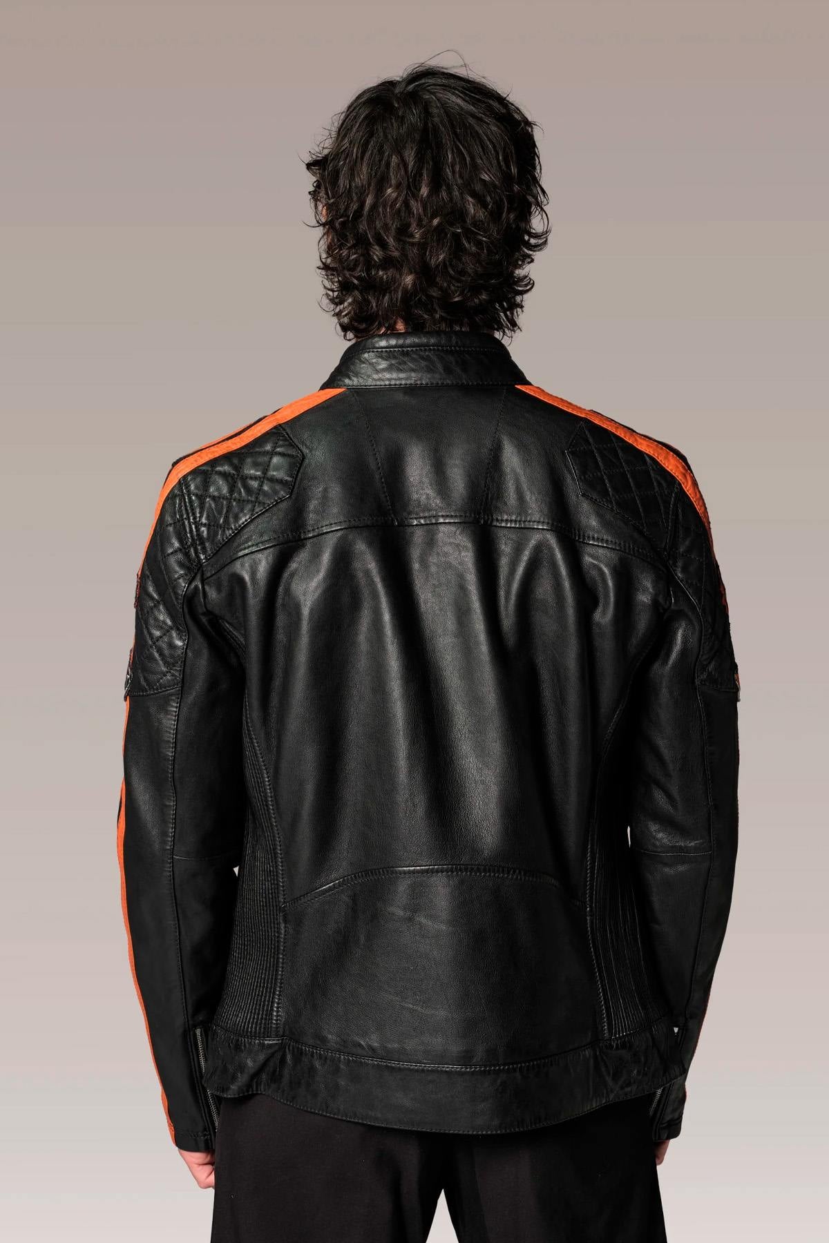 Herren Jacke Redskins RIPPER CALISTA BLACK ORANGE — Ansicht 4