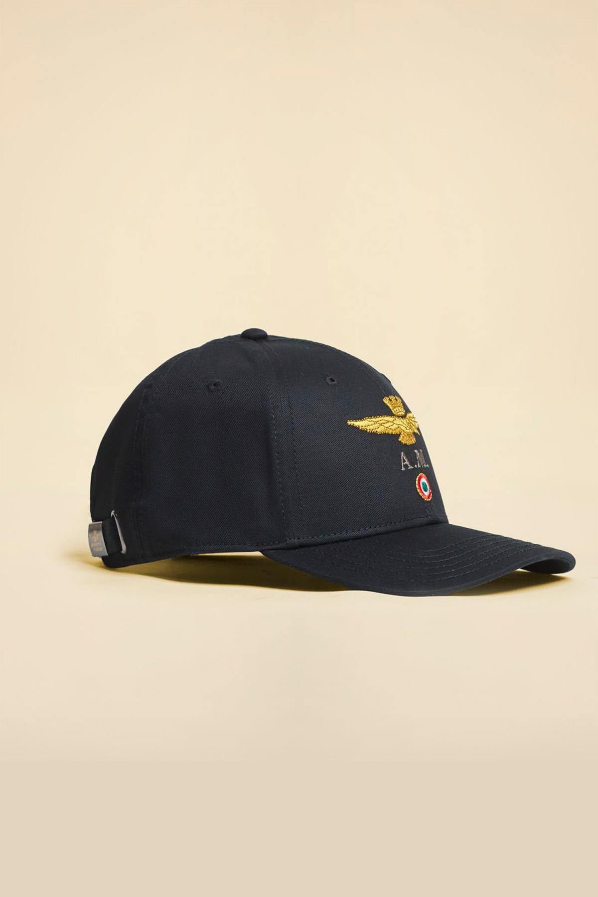 Gorra Hombre Aeronautica Militare HA1100UCT02848 34300 JET BLACK — vista 1