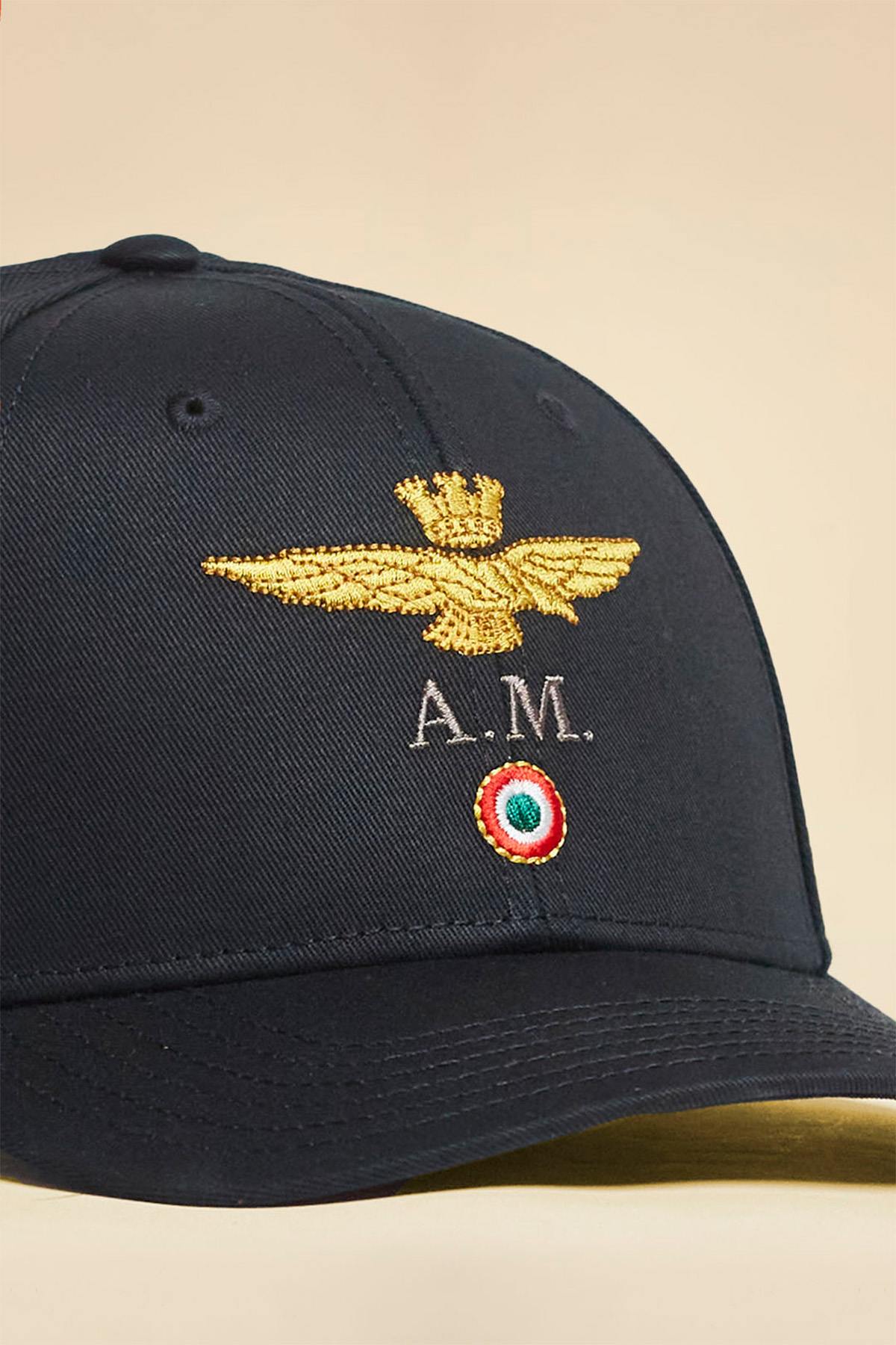 Gorra Hombre Aeronautica Militare HA1100UCT02848 34300 JET BLACK — vista 2
