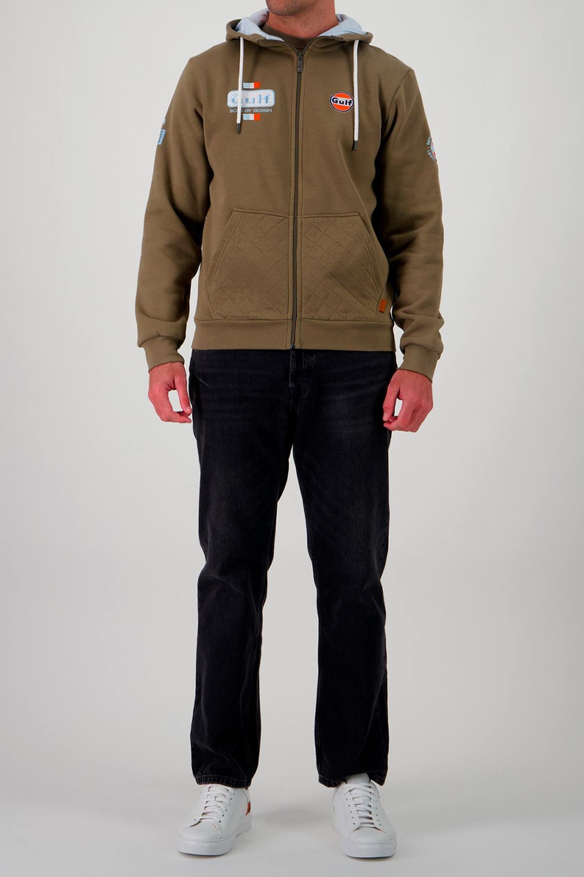 Herren Pullover/sweatshirt Gulf SWEATSHIRT GULF SSM03-324 OLIVE — Ansicht 2