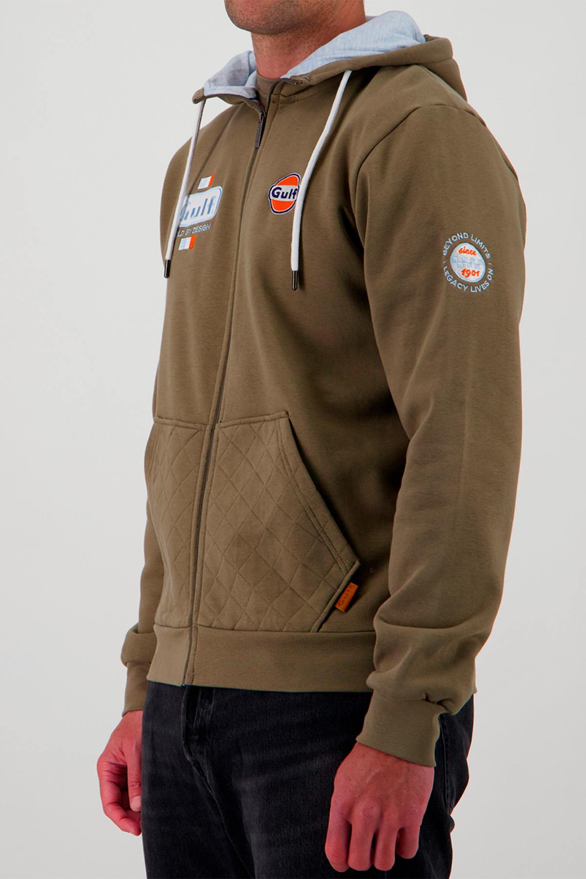 Herren Pullover/sweatshirt Gulf SWEATSHIRT GULF SSM03-324 OLIVE — Ansicht 4
