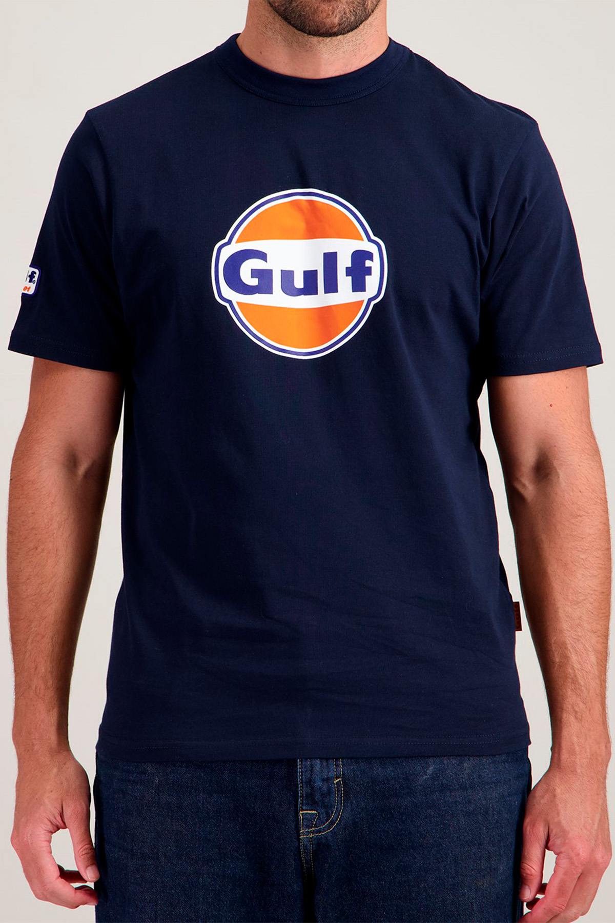 T-shirt Uomo Gulf TEE SHIRT GULF TSM05-100 NAVY — vista 1