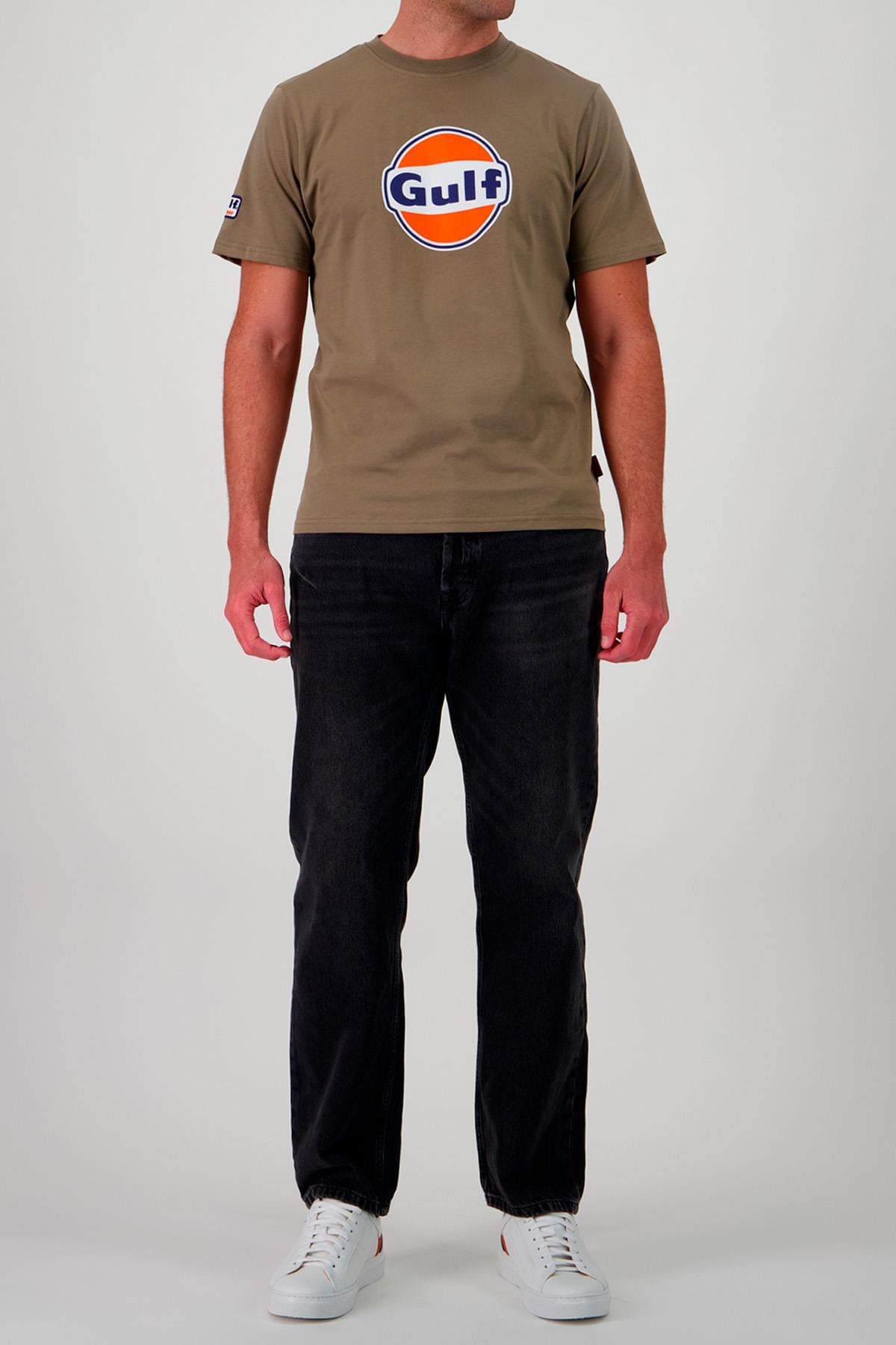 T-shirt Uomo Gulf TEE SHIRT GULF TSM05-324 OLIVE — vista 2