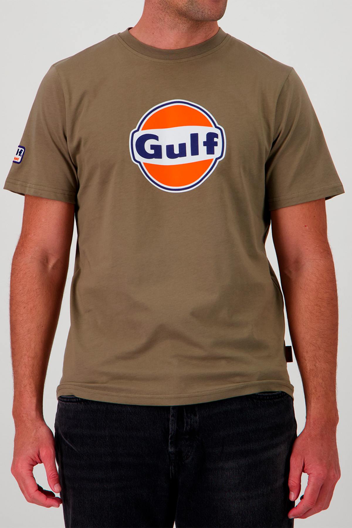 T-shirt Uomo Gulf TEE SHIRT GULF TSM05-324 OLIVE — vista 1