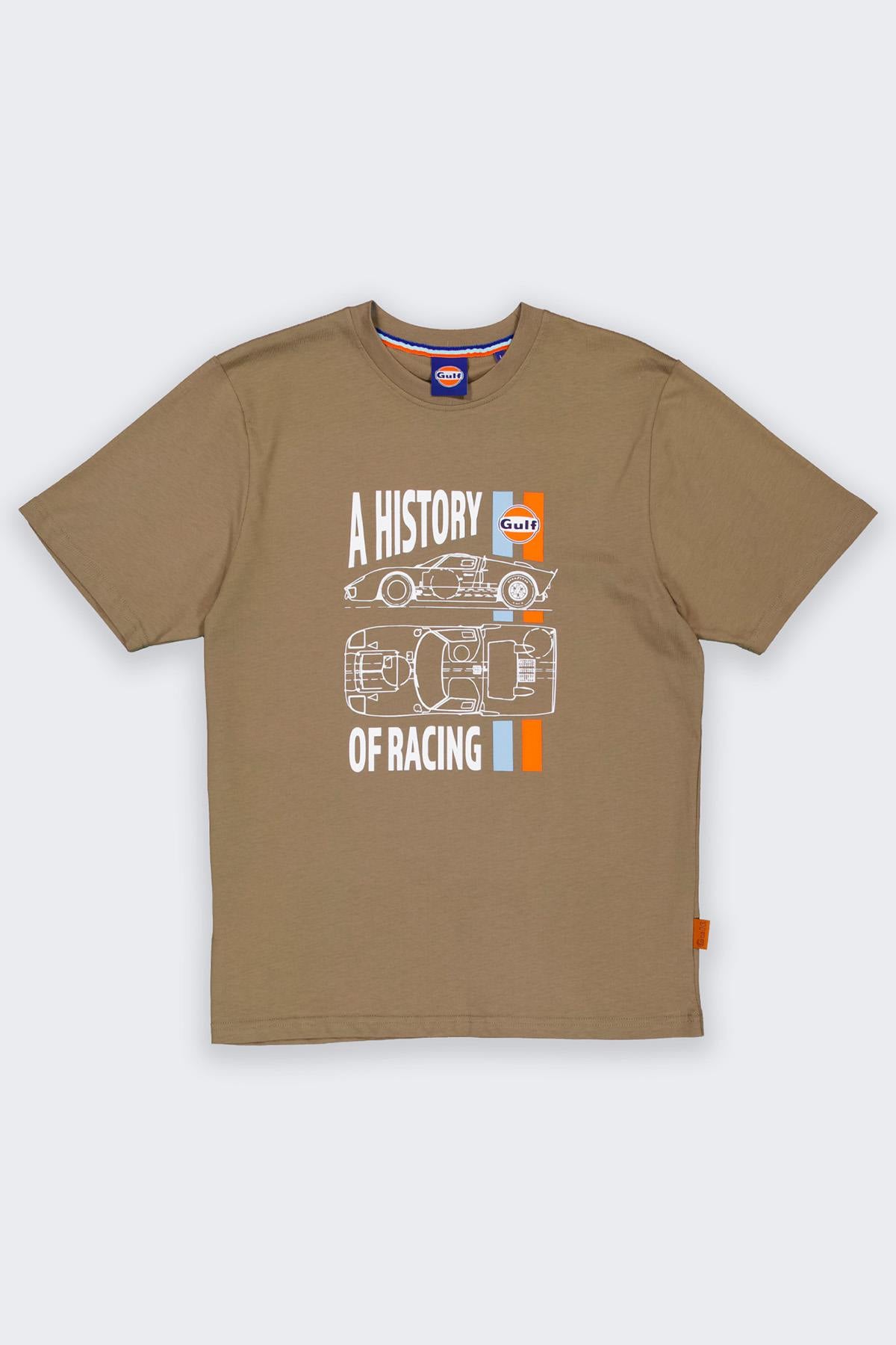 T-shirt Uomo Gulf TEE SHIRT GULF TSM01-324 OLIVE — vista 3