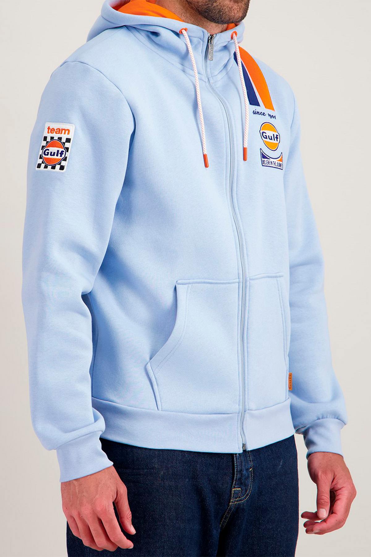 Herren Pullover/sweatshirt Gulf SWEATSHIRT GULF SSM03-125 LIGHT BLUE — Ansicht 2
