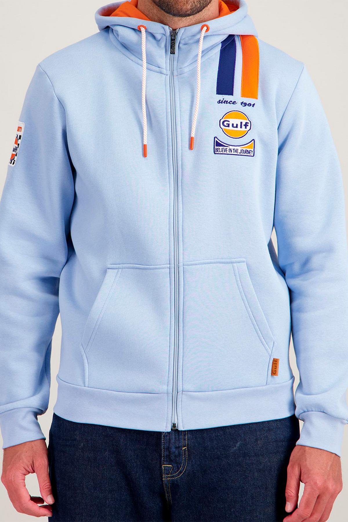 Herren Pullover/sweatshirt Gulf SWEATSHIRT GULF SSM03-125 LIGHT BLUE — Ansicht 1
