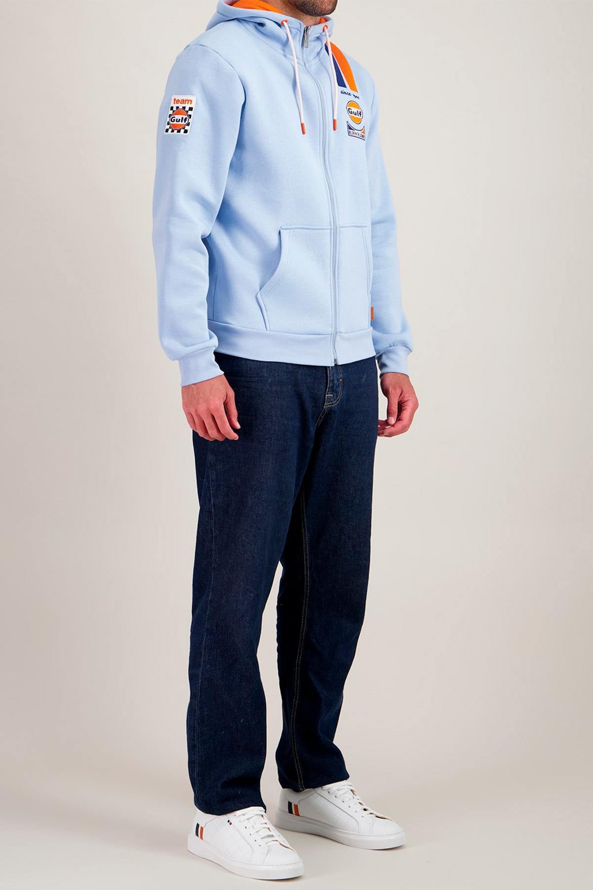 Herren Pullover/sweatshirt Gulf SWEATSHIRT GULF SSM03-125 LIGHT BLUE — Ansicht 3