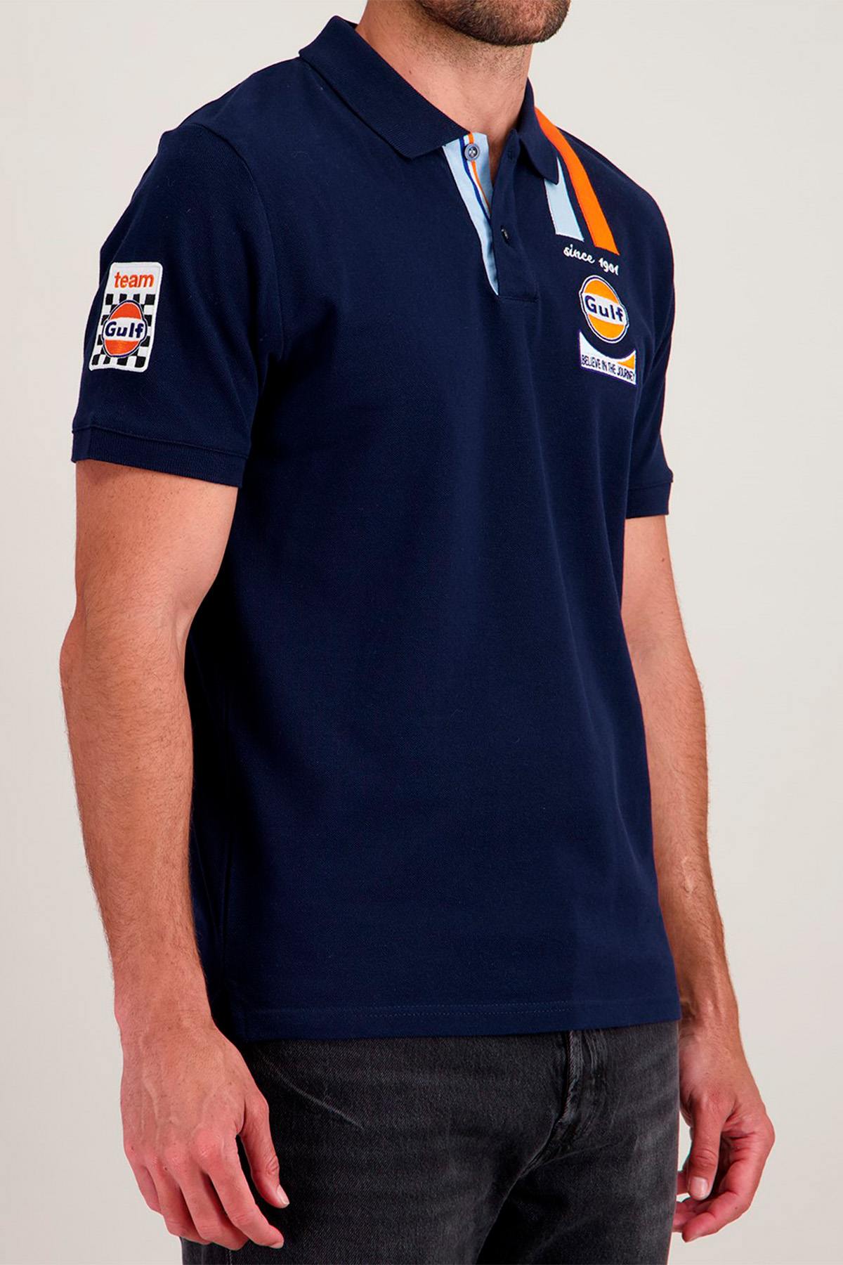 Polo Uomo Gulf POLO GULF POM03-100 MARINE — vista 4