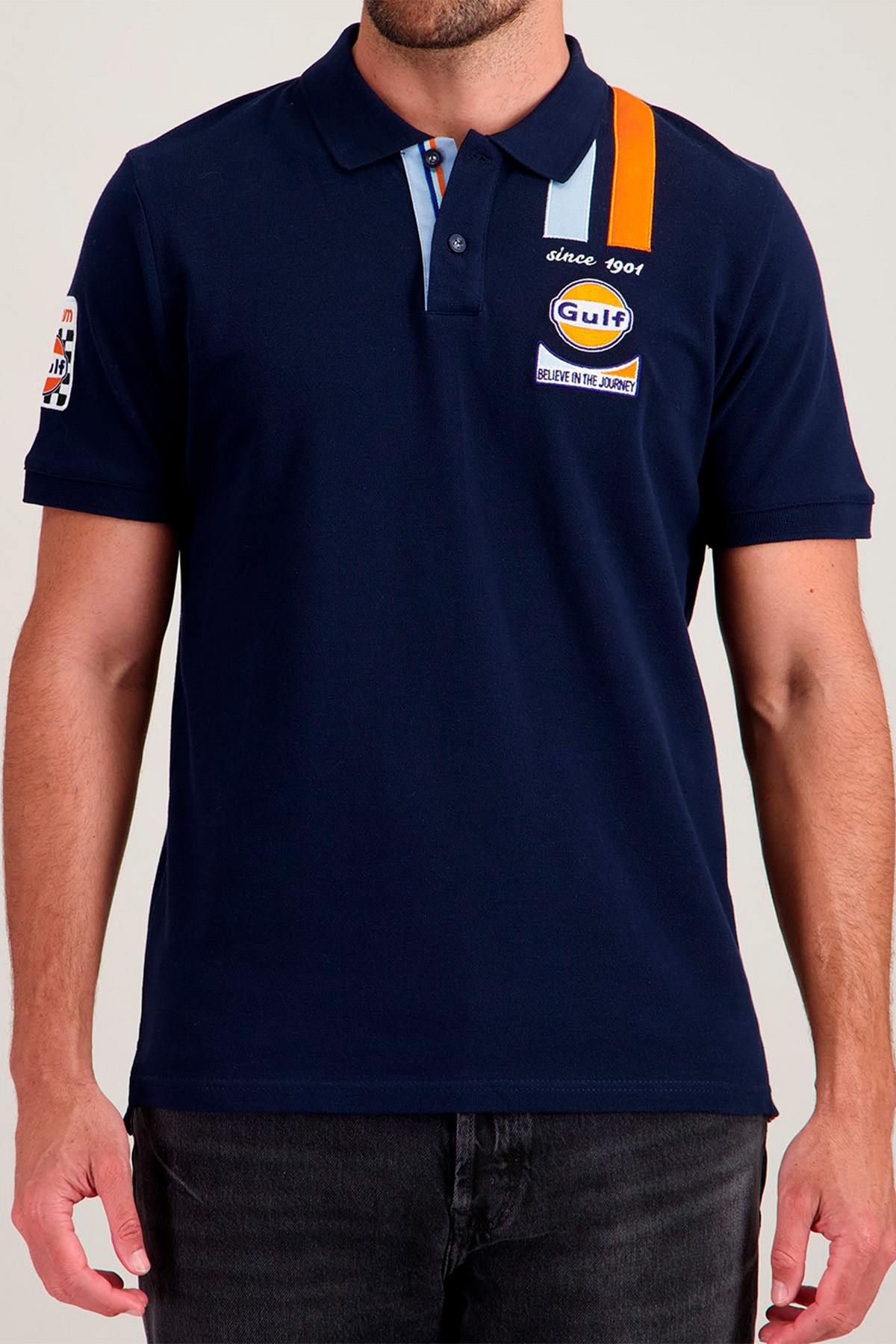 Polo Uomo Gulf POLO GULF POM03-100 MARINE — vista 2
