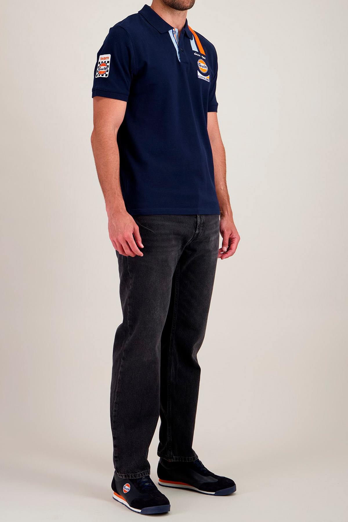 Polo Uomo Gulf POLO GULF POM03-100 MARINE — vista 3