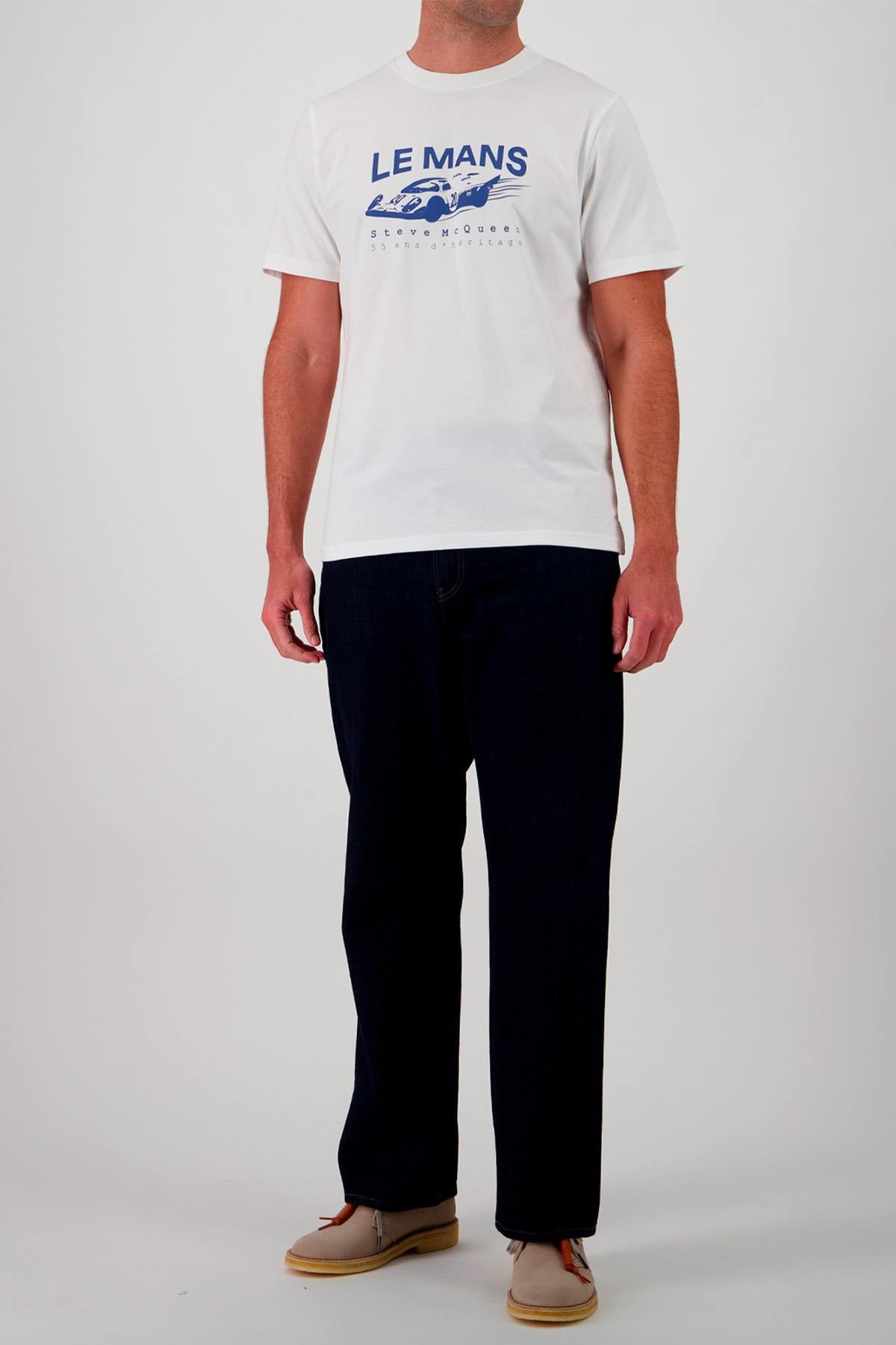 Herren T-shirt Steve Mcqueen TEE SHIRT SMQ TSM08-002 OFF WHITE — Ansicht 3