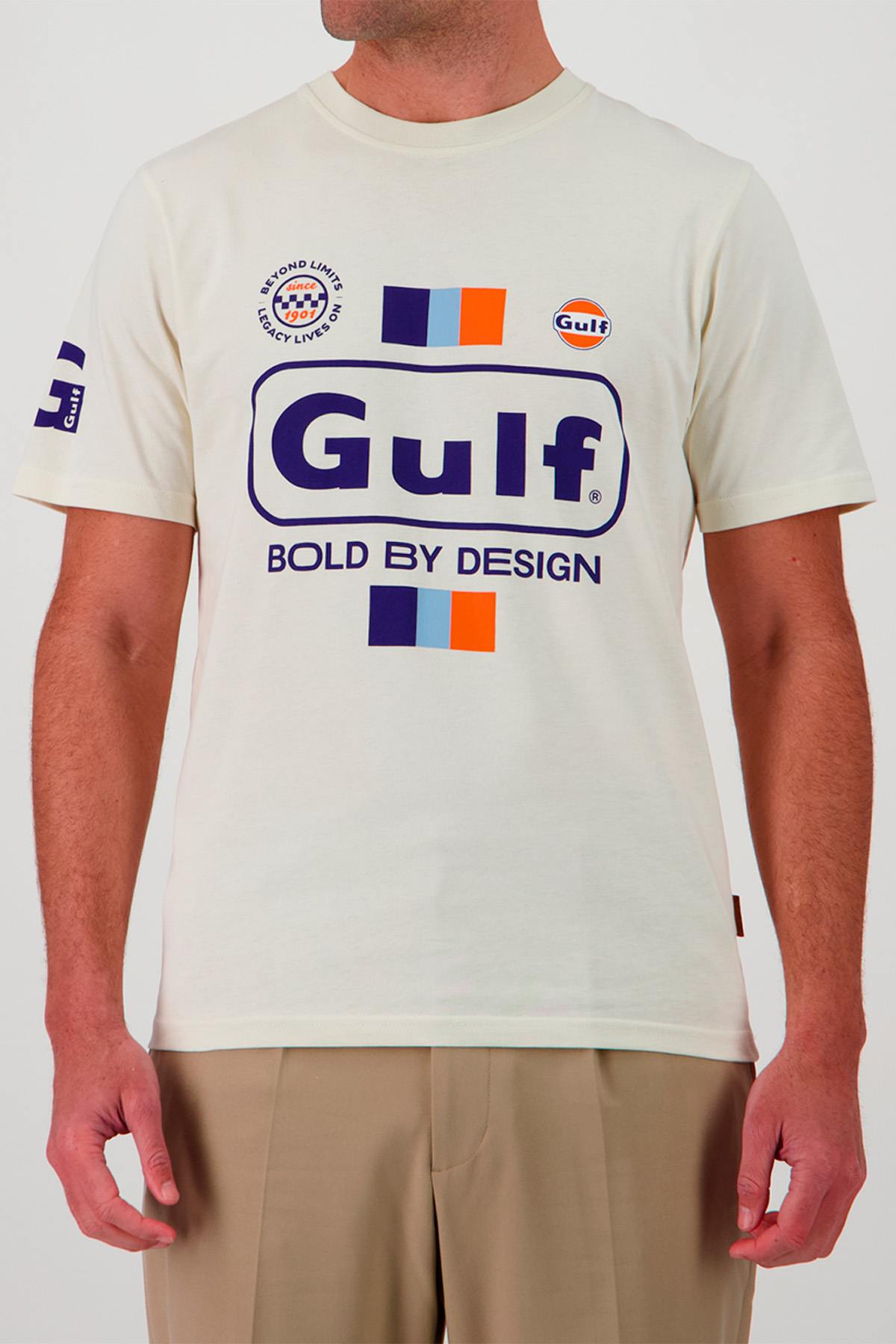 Camiseta Hombre Gulf TEE SHIRT GULF TSM02-003 ECRU — vista 1