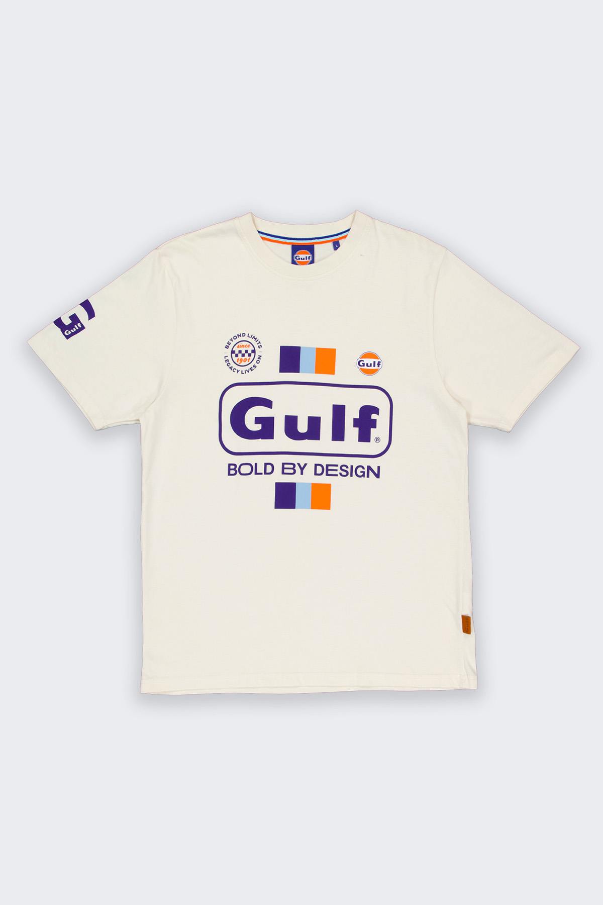 Camiseta Hombre Gulf TEE SHIRT GULF TSM02-003 ECRU — vista 4