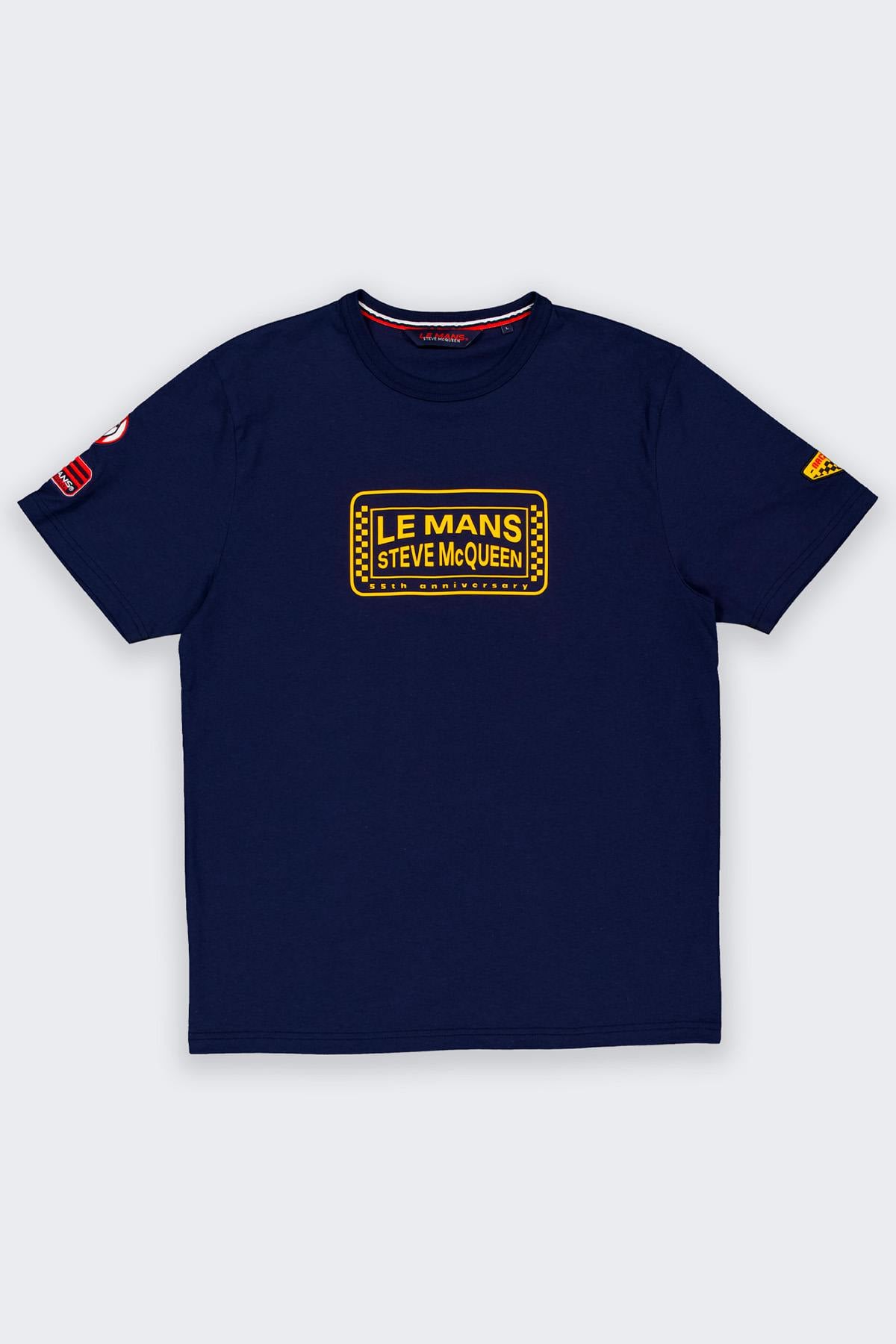 T-shirt Uomo Steve Mcqueen TEE SHIRT SMQ TSM03-100 NAVY — vista 4