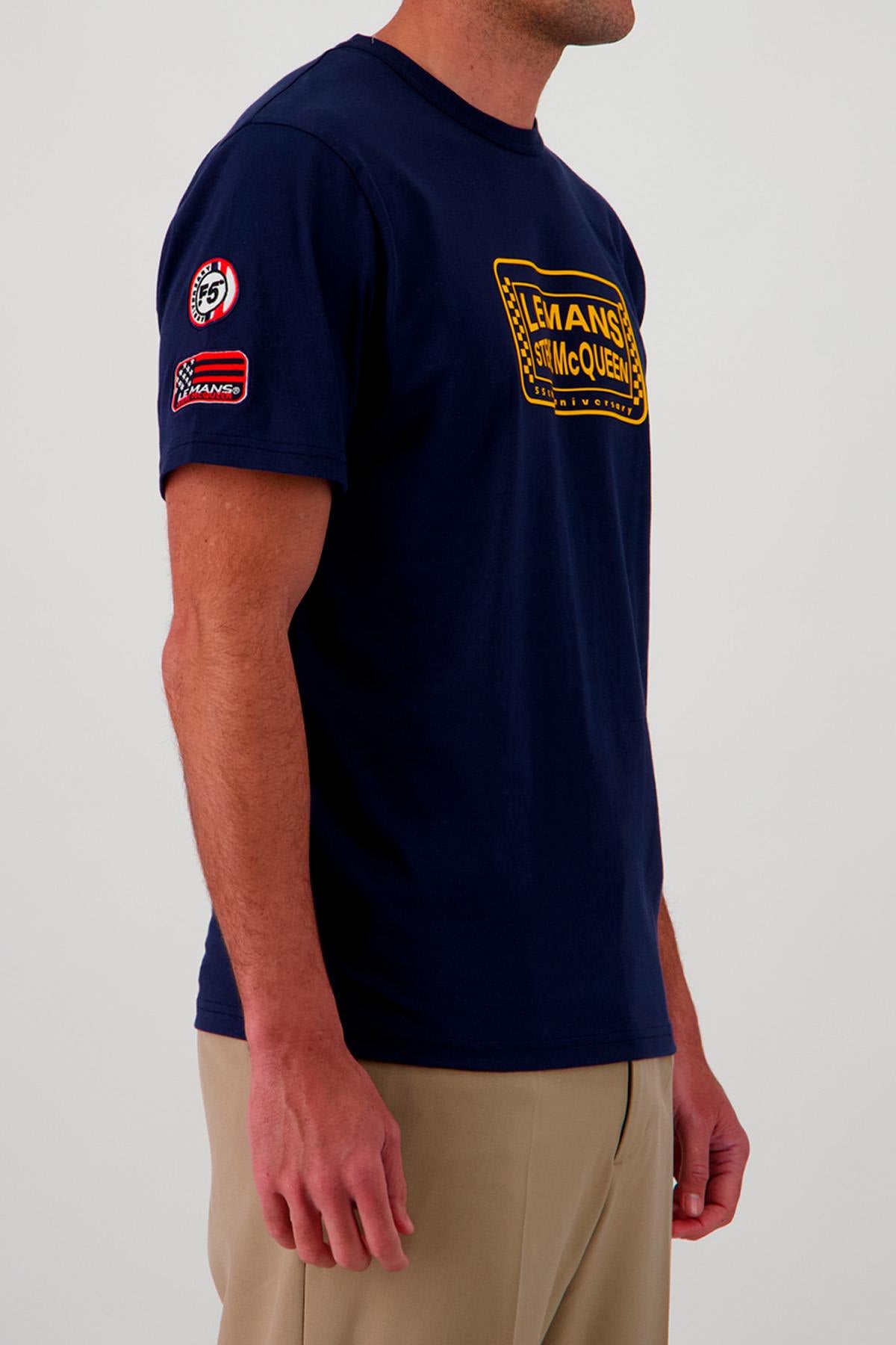 T-shirt Uomo Steve Mcqueen TEE SHIRT SMQ TSM03-100 NAVY — vista 3