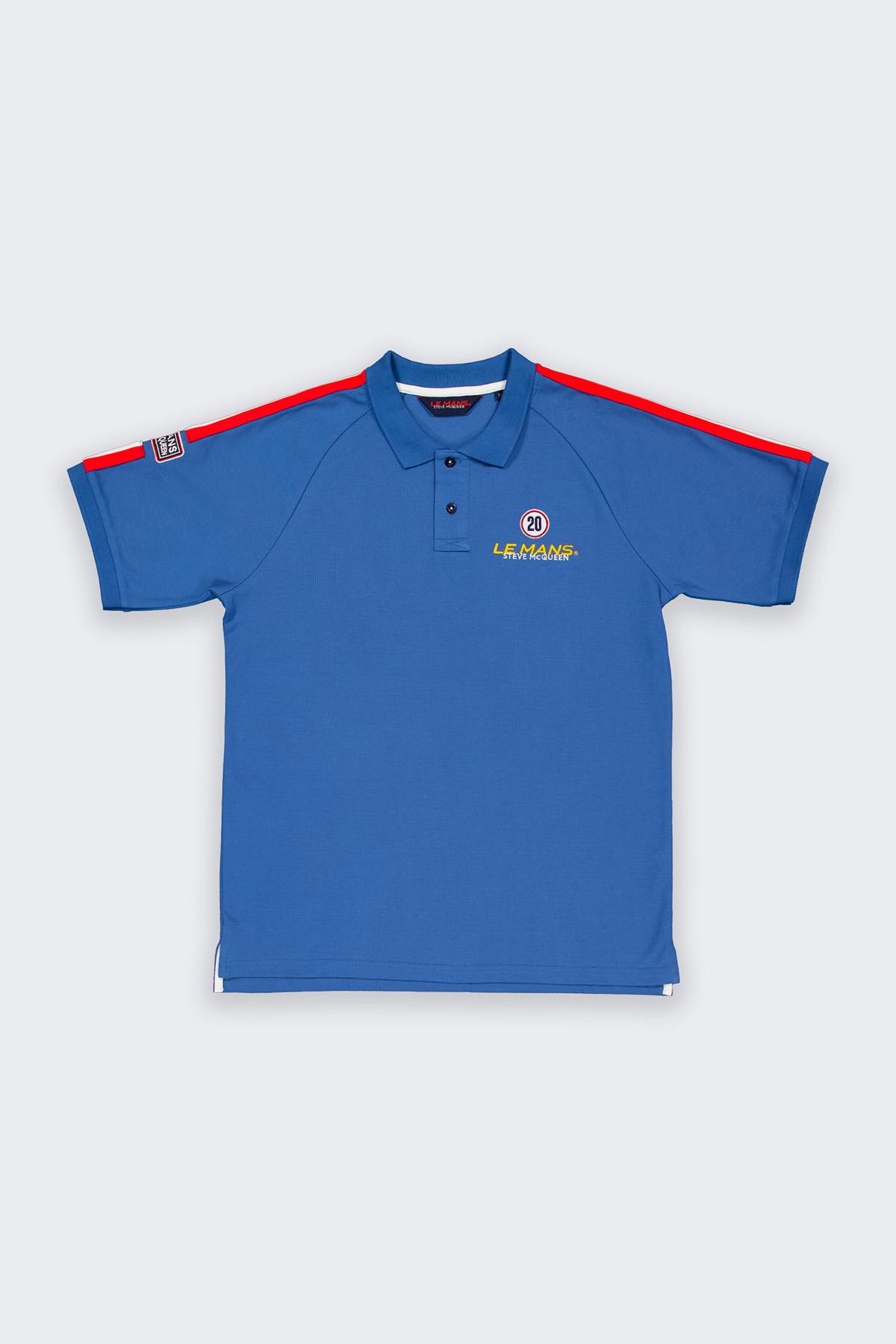Polo Uomo Steve Mcqueen POLO SMQ POM01-115 OCEAN — vista 5