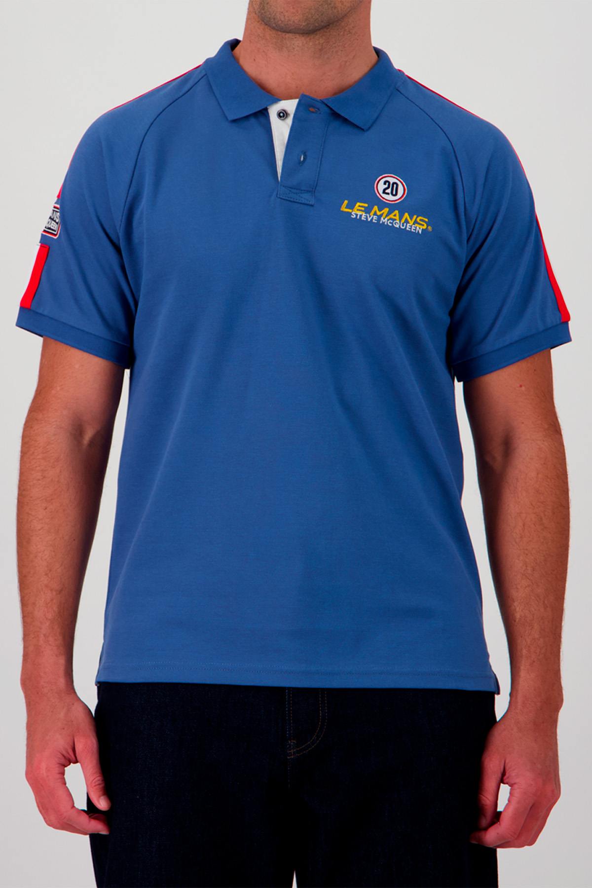 Polo Uomo Steve Mcqueen POLO SMQ POM01-115 OCEAN — vista 1