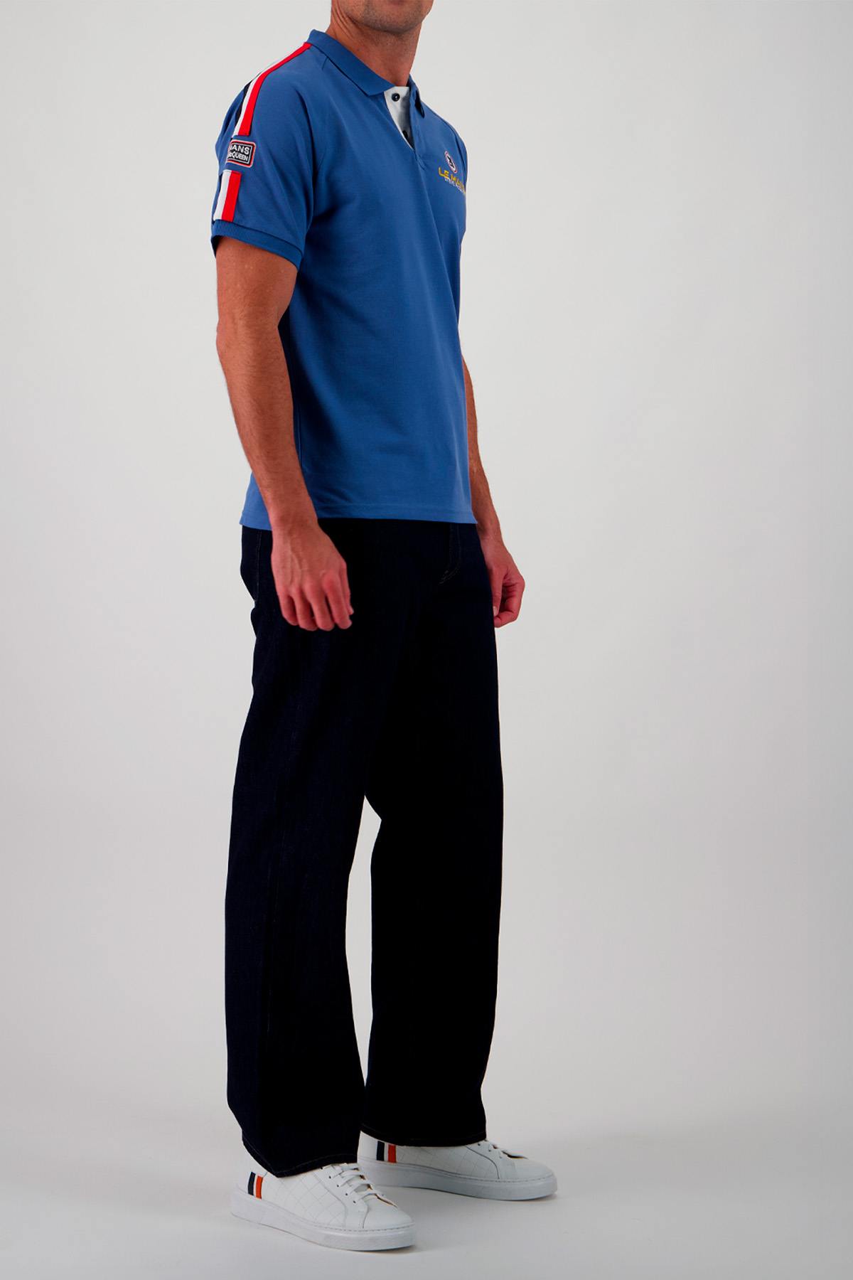 Polo Uomo Steve Mcqueen POLO SMQ POM01-115 OCEAN — vista 4