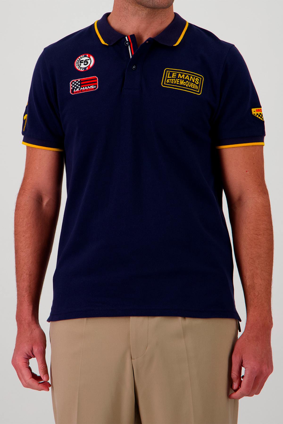 Polo Uomo Steve Mcqueen POLO SMQ POM03-100 NAVY — vista 1