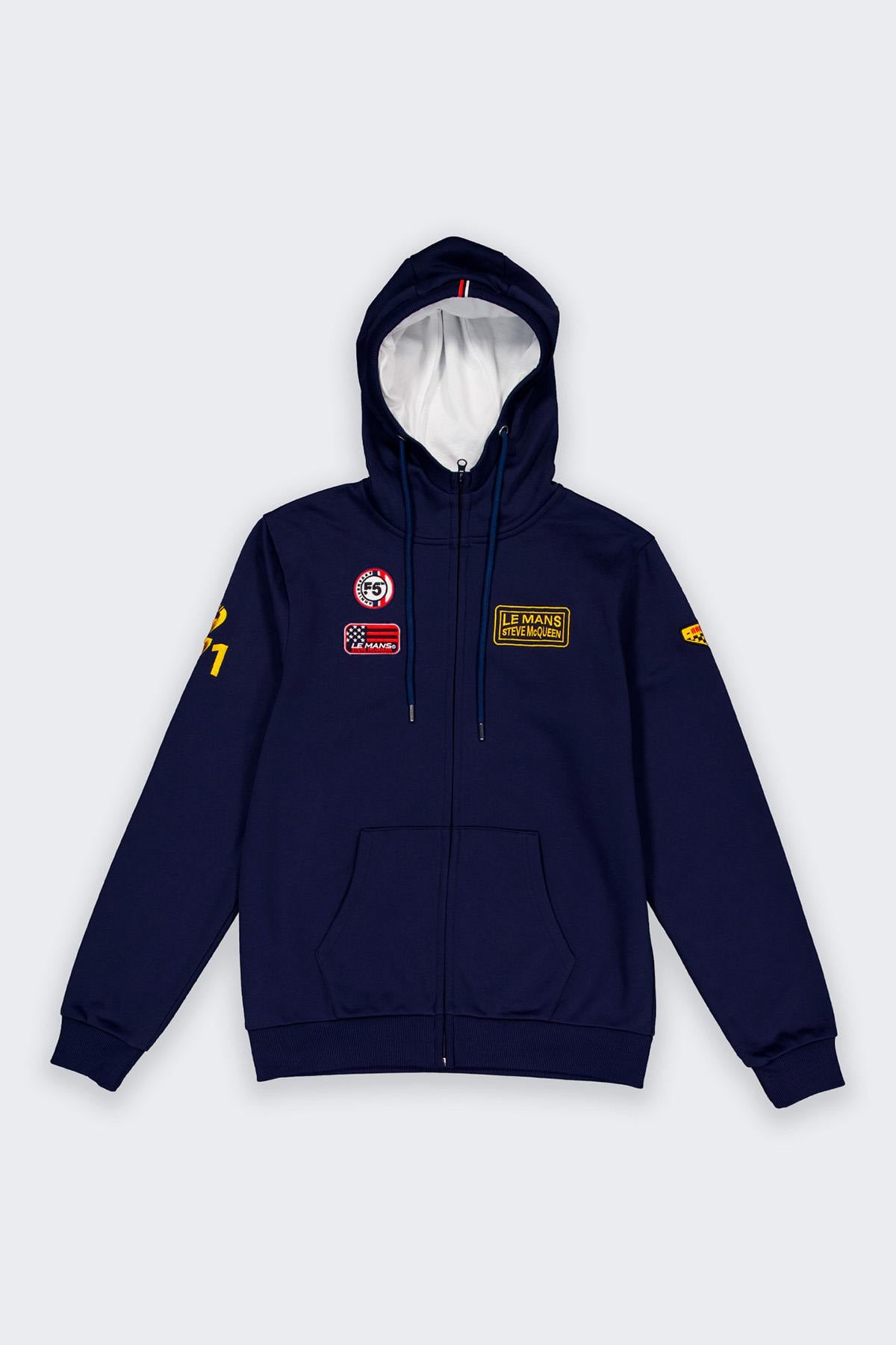Herren Pullover/sweatshirt Steve Mcqueen SWEATSHIRT SMQ SSM03-100 NAVY  — Ansicht 4