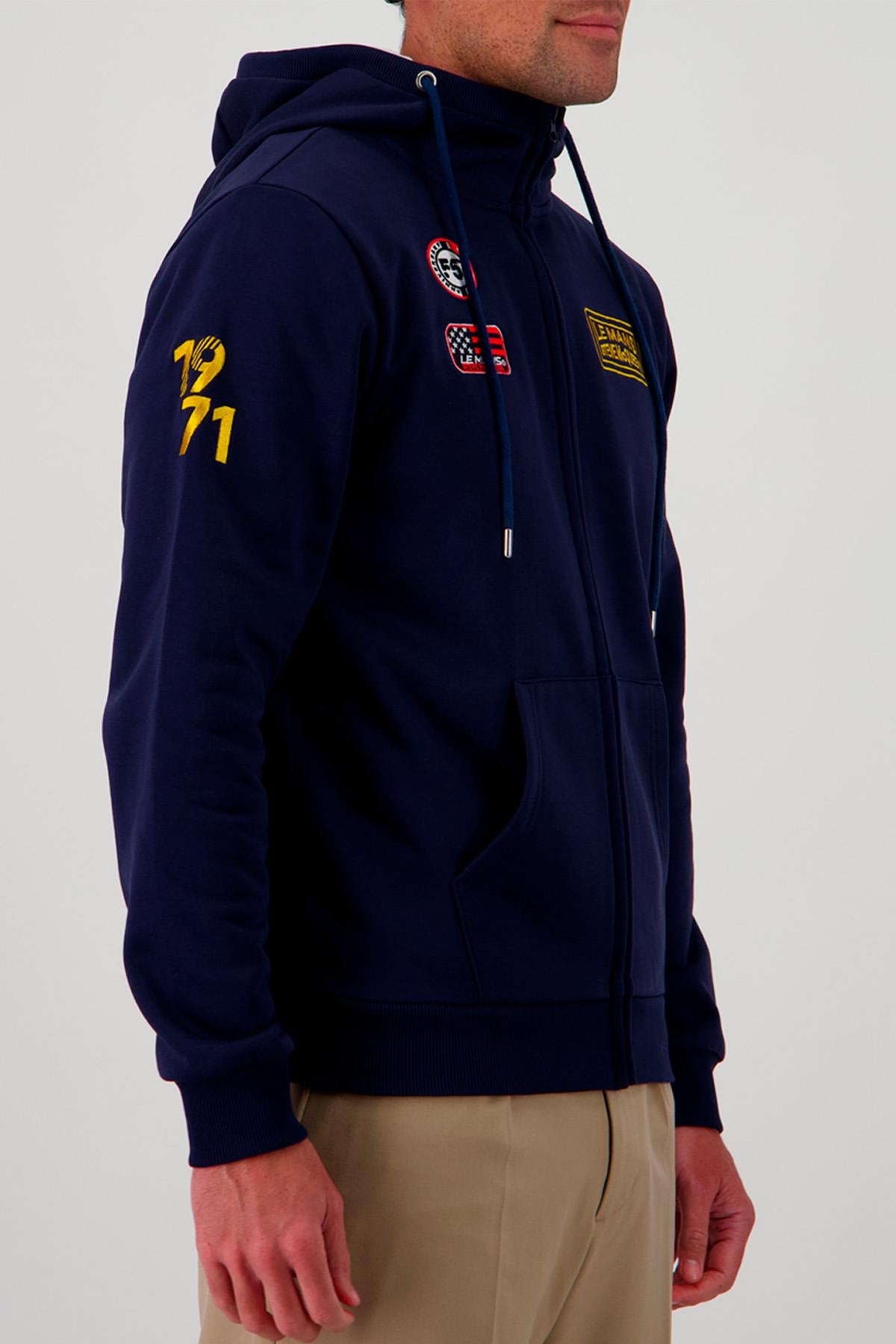 Herren Pullover/sweatshirt Steve Mcqueen SWEATSHIRT SMQ SSM03-100 NAVY  — Ansicht 3
