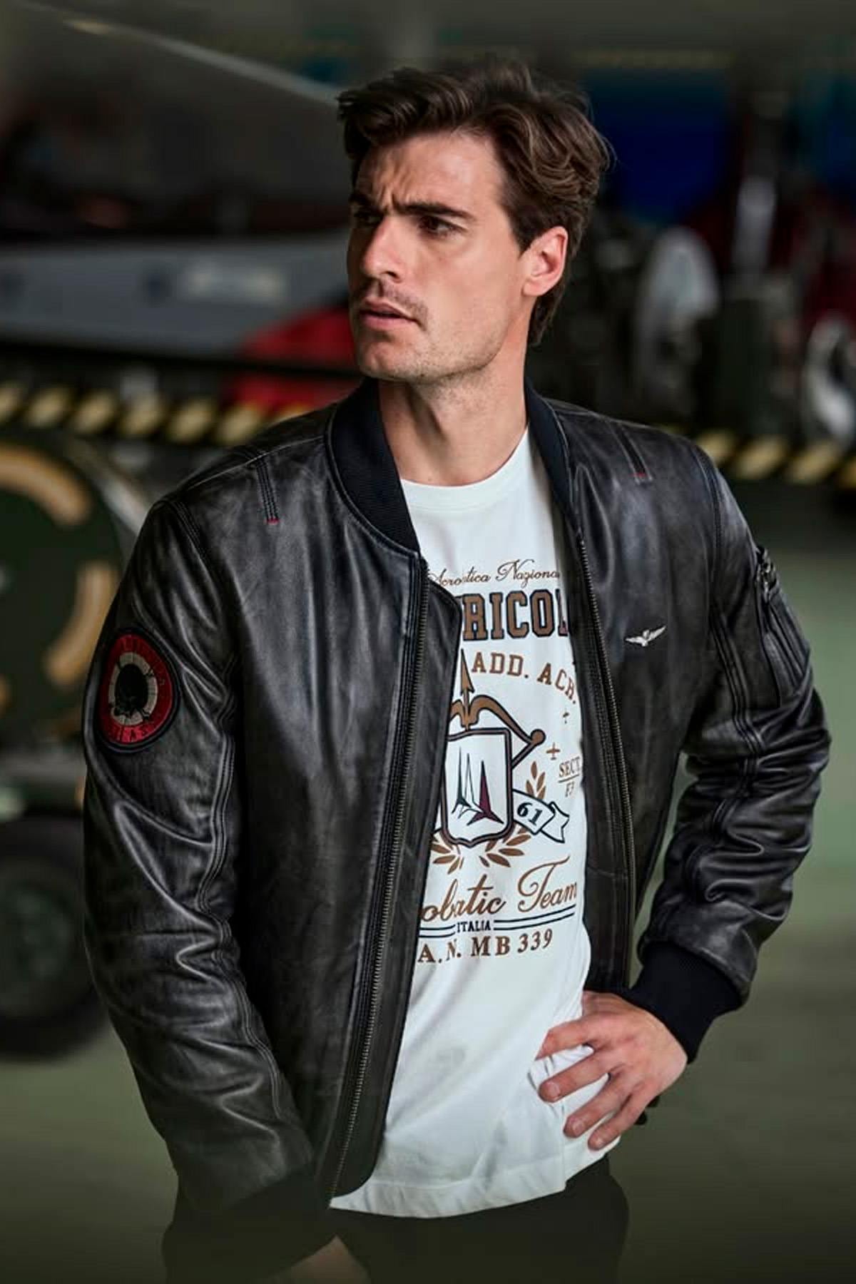 Giacche Uomo Aeronautica Militare PN956PL247 00001 NERO — vista 1