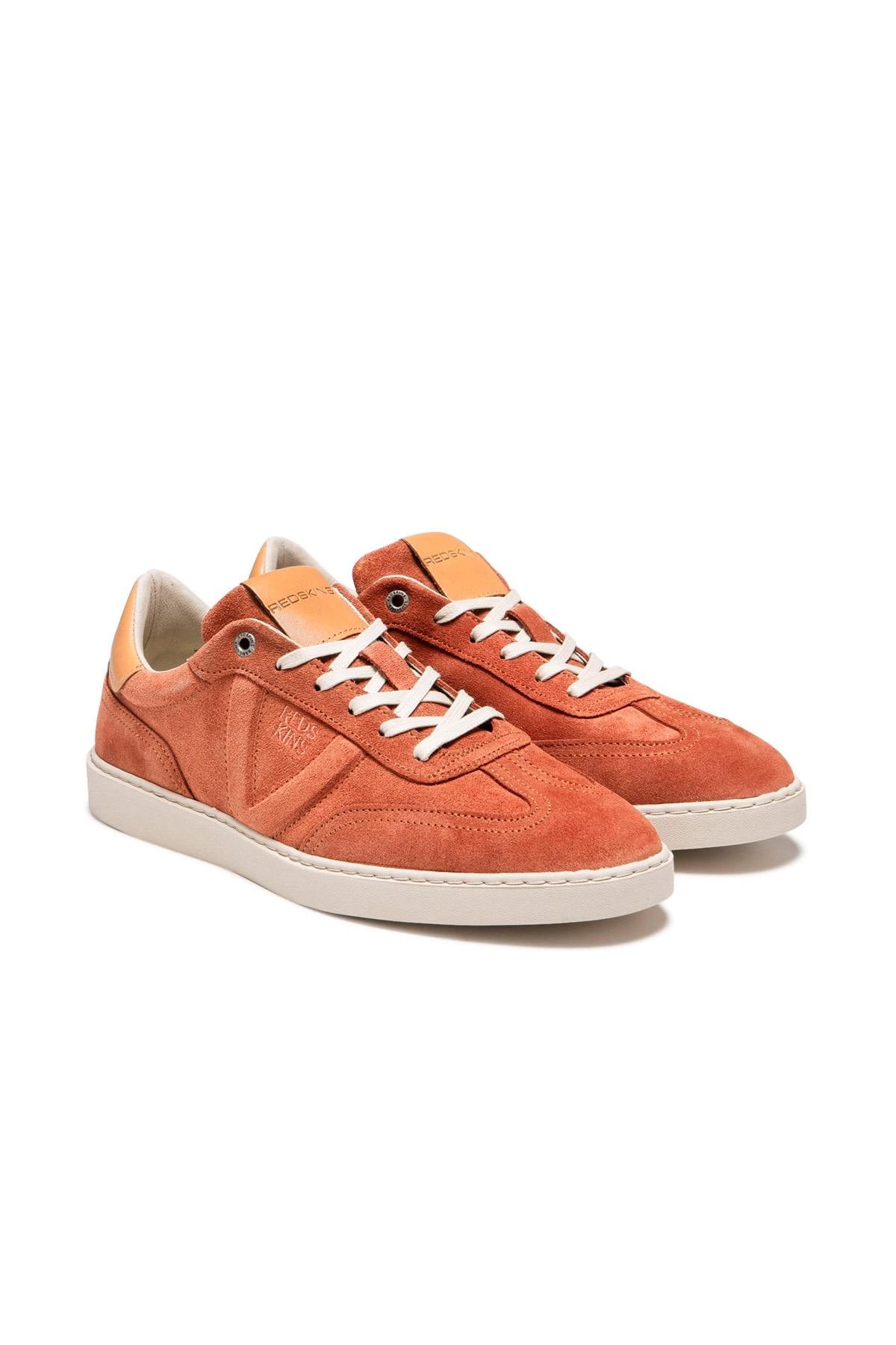 Scarpe Da Ginnastica In Pelle Uomo Redskins QUADRA BRIQUE — vista 1
