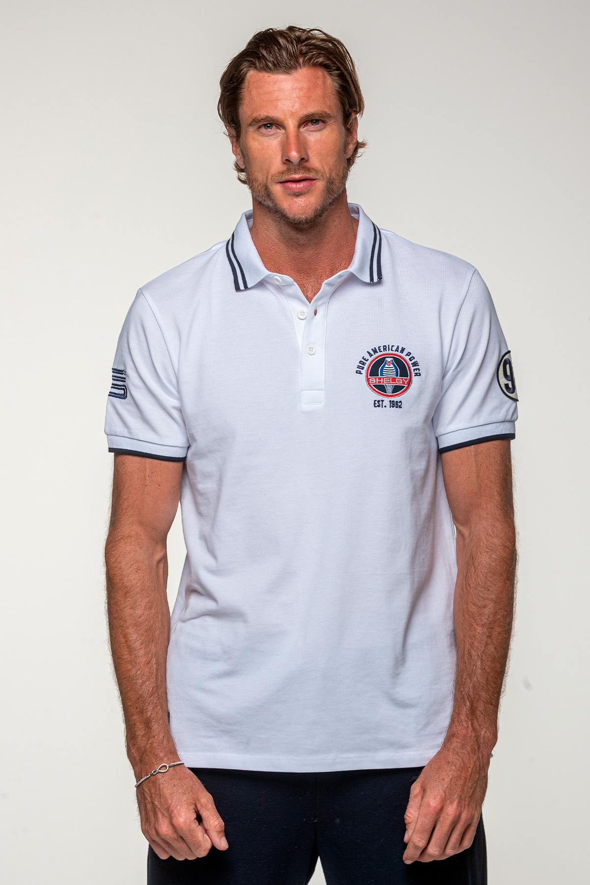 Polo Uomo Carroll Shelby POLO FARMER BLANC — vista 1