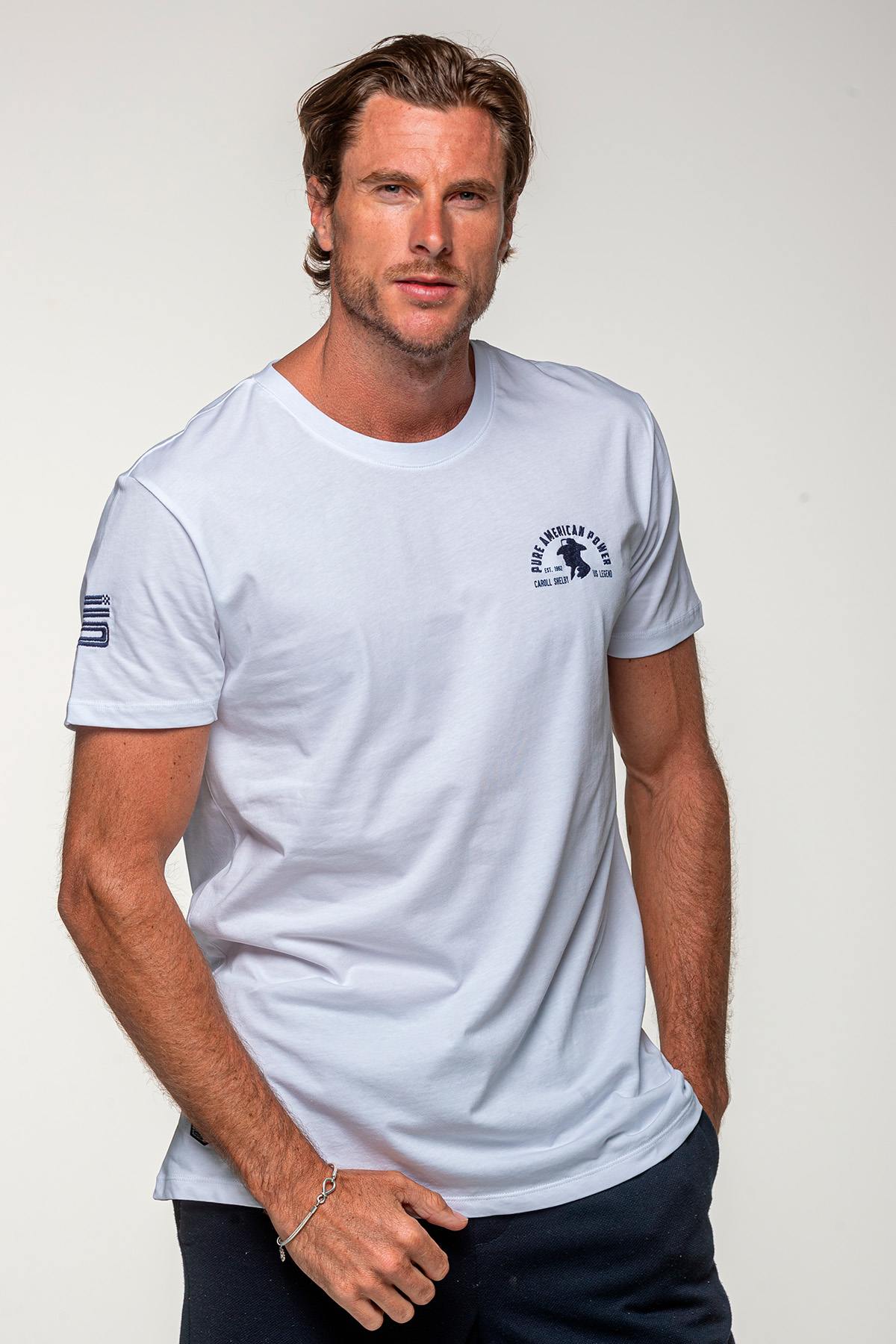 T-shirt Uomo Carroll Shelby TEE SHIRT 1966 BLANC — vista 1