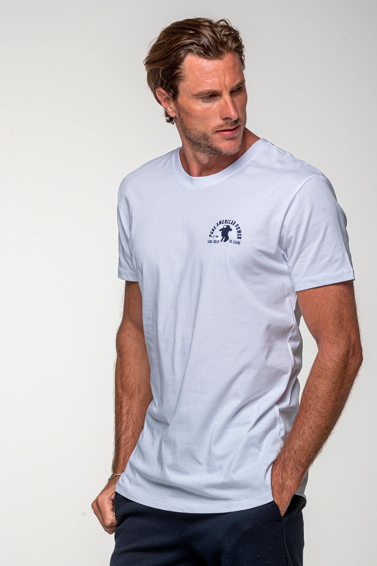 T-shirt Uomo Carroll Shelby TEE SHIRT 1966 BLANC — vista 4