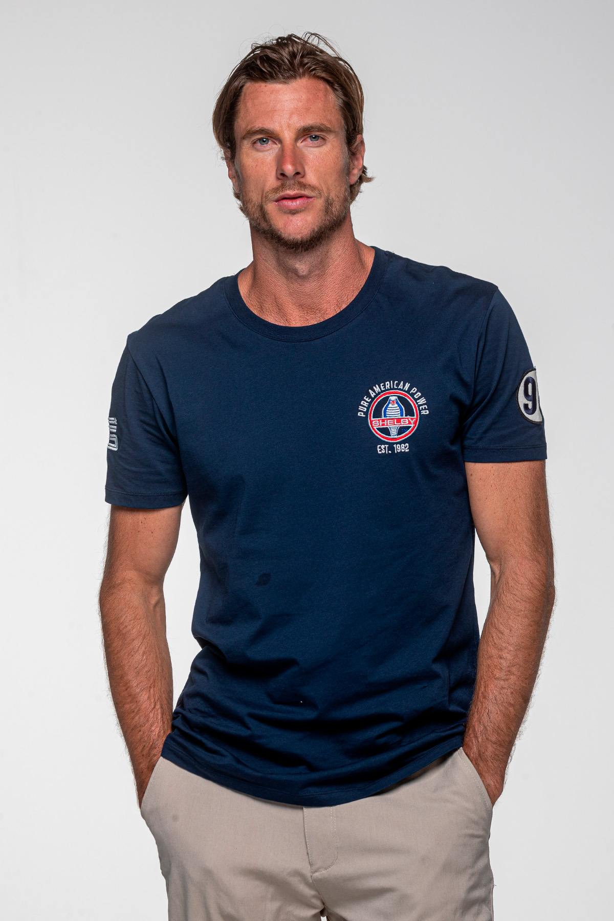 Camiseta Hombre Carroll Shelby TEE SHIRT 427 NAVY  — vista 3
