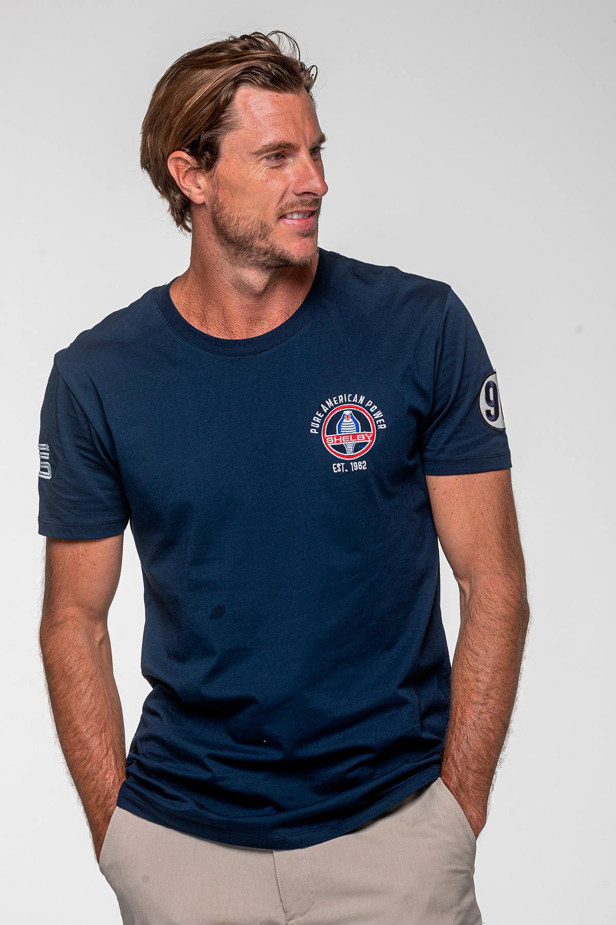 Camiseta Hombre Carroll Shelby TEE SHIRT 427 NAVY  — vista 1